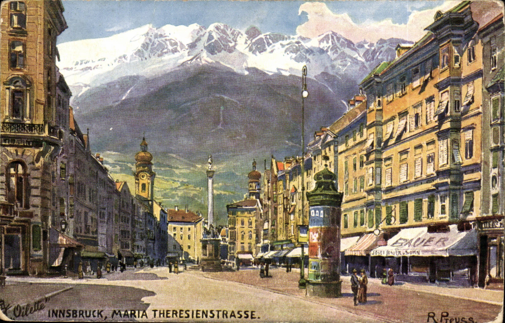 Innsbruck - Austriche - Austria - Theresienstrasse - CPA 