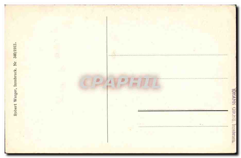 Austria - Austriche - Innsbruck - Hofkirsche - CPA  — Rückseite