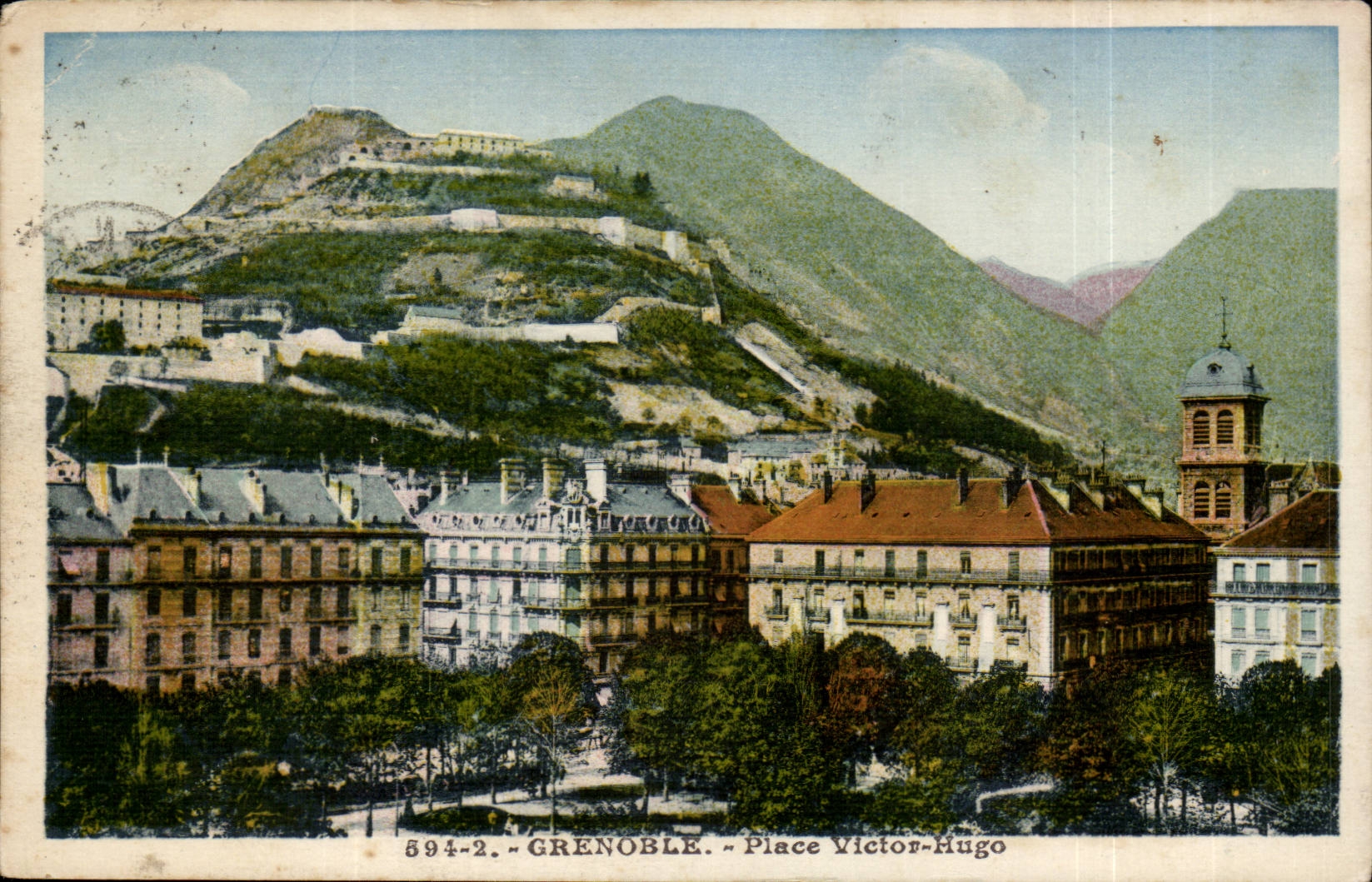 Grenoble — Place Victor-Hugo — éditeur A. Houltier, n° 594-2