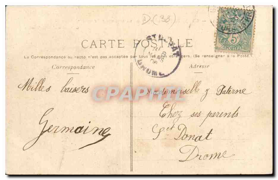 Isere - Grenoble - Le Pont de la Citadelle et la Citadelle - CPA  — Verso