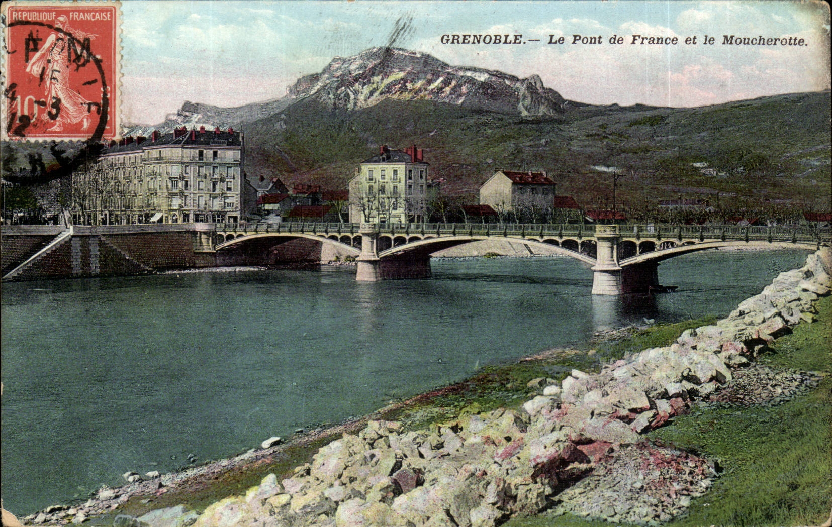 Isere - Grenoble - Le Pont ude France et le Moucherotte - CPA 