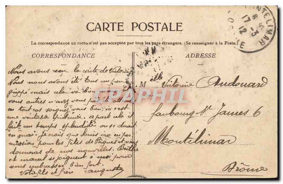 Isere - Grenoble - Le Pont ude France et le Moucherotte - CPA  — Verso