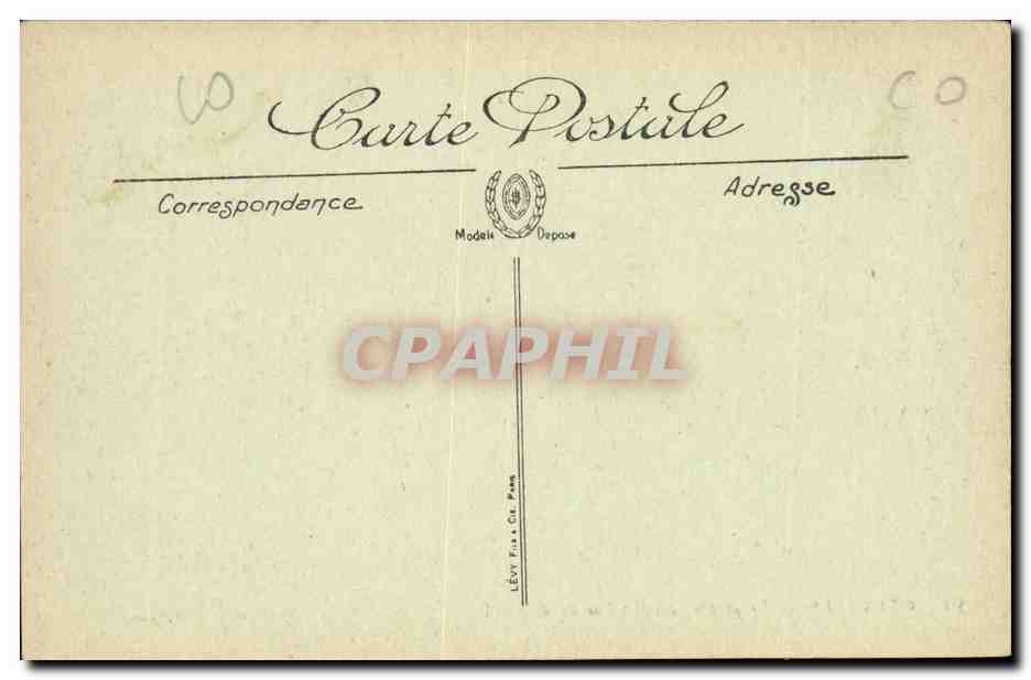 Isere - Grenoble - le Jardin de l'Hotel de Ville - CPA  — Verso