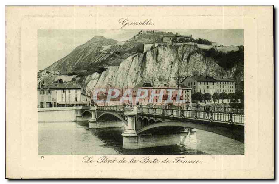 Isere - Grenoble - Le Pont de la Porte de France - CPA 