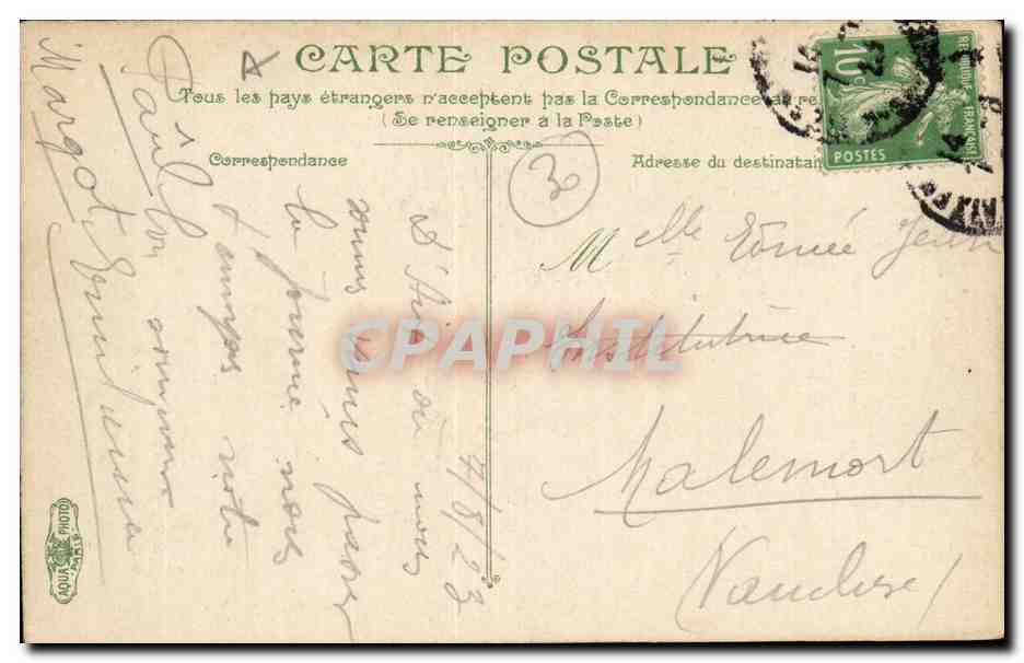Aix-en-Provence — Palais de Justice — éditeur L. P. N. n° 2612 — Rückseite