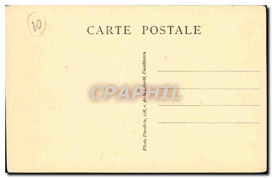 Casablanca - Le Cercle des Officiers et le Palais de Justice - CPA  — Back