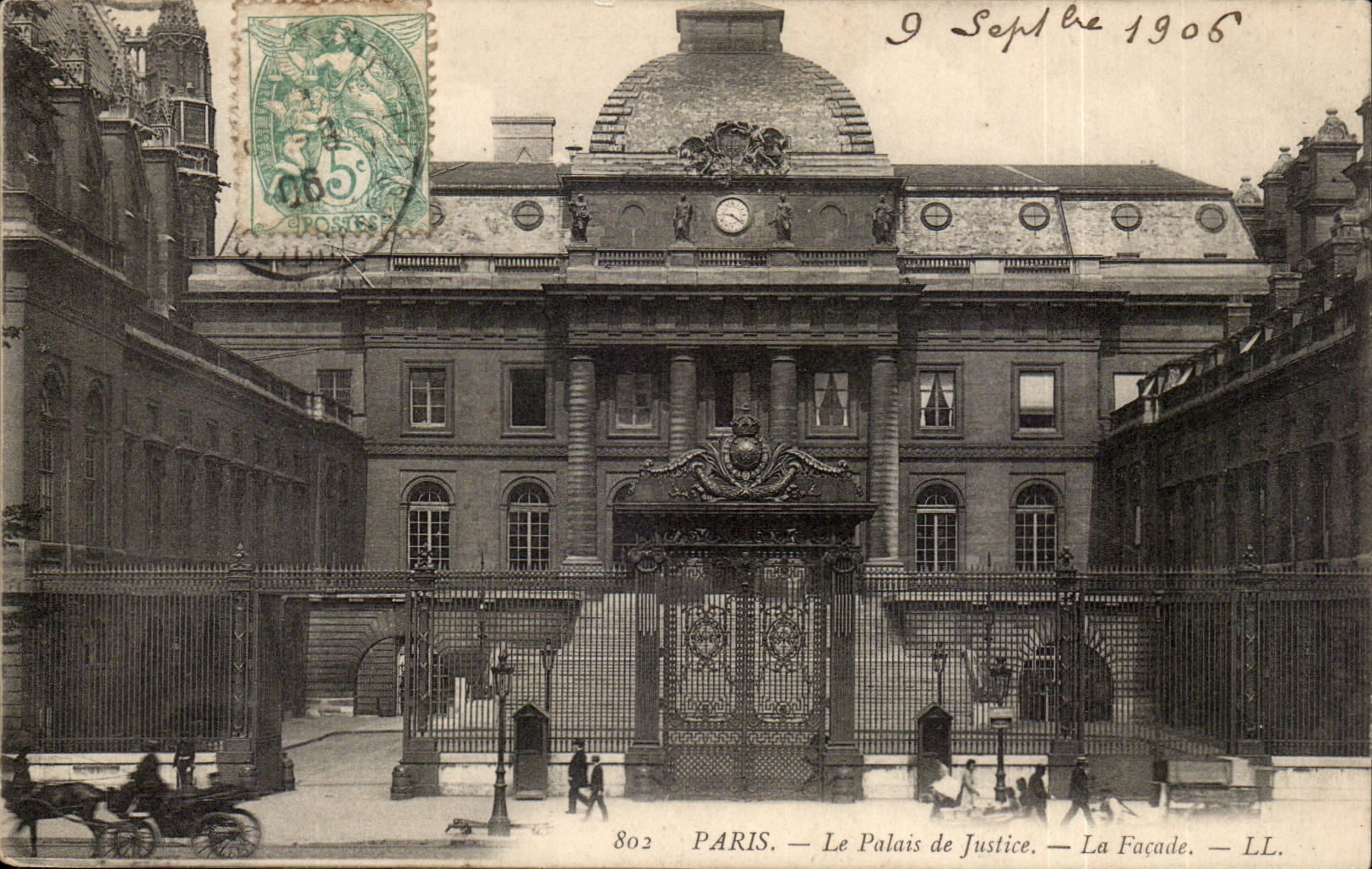 Paris - 1 - Le Palais de Justice - La Facade - CPA 