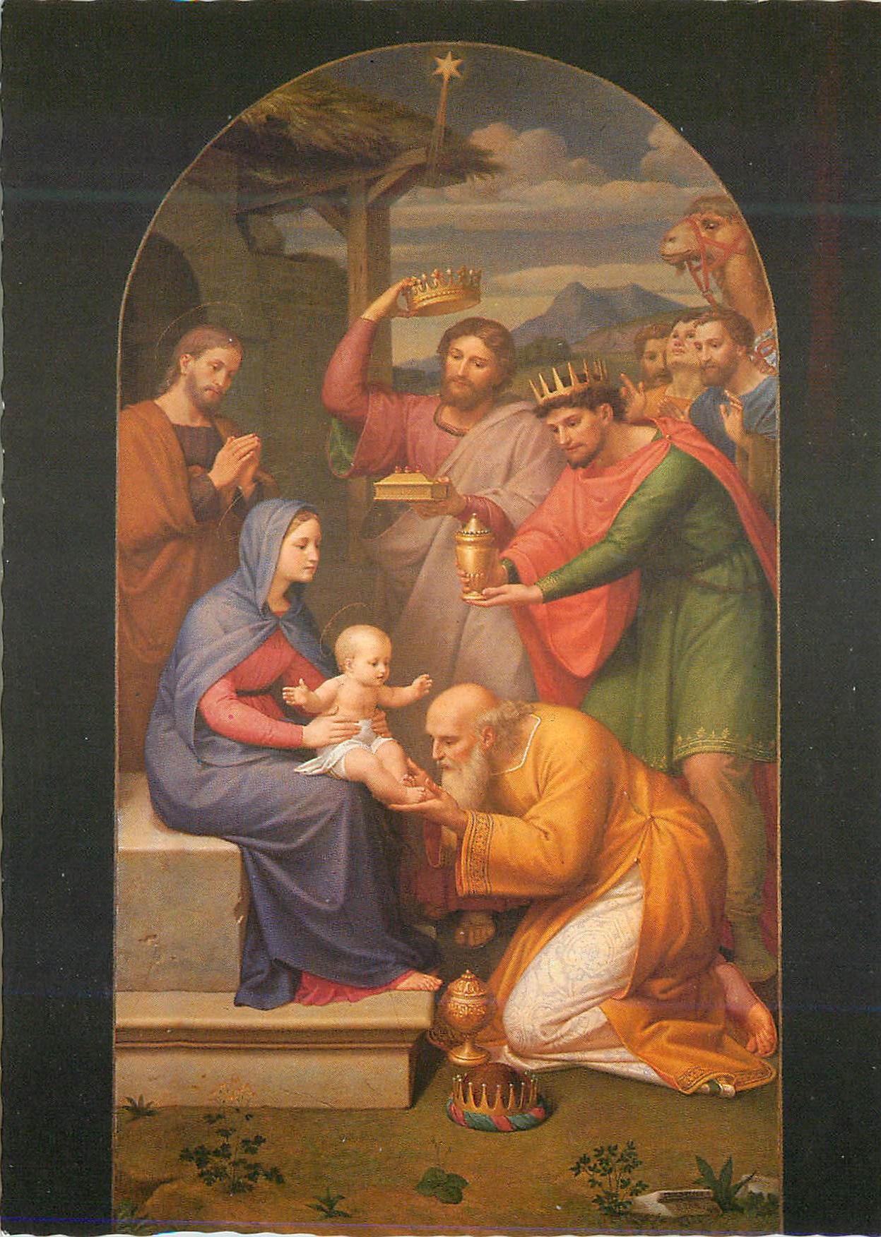 CPM Die drei weisen aus dem morgenland adoration of the magi