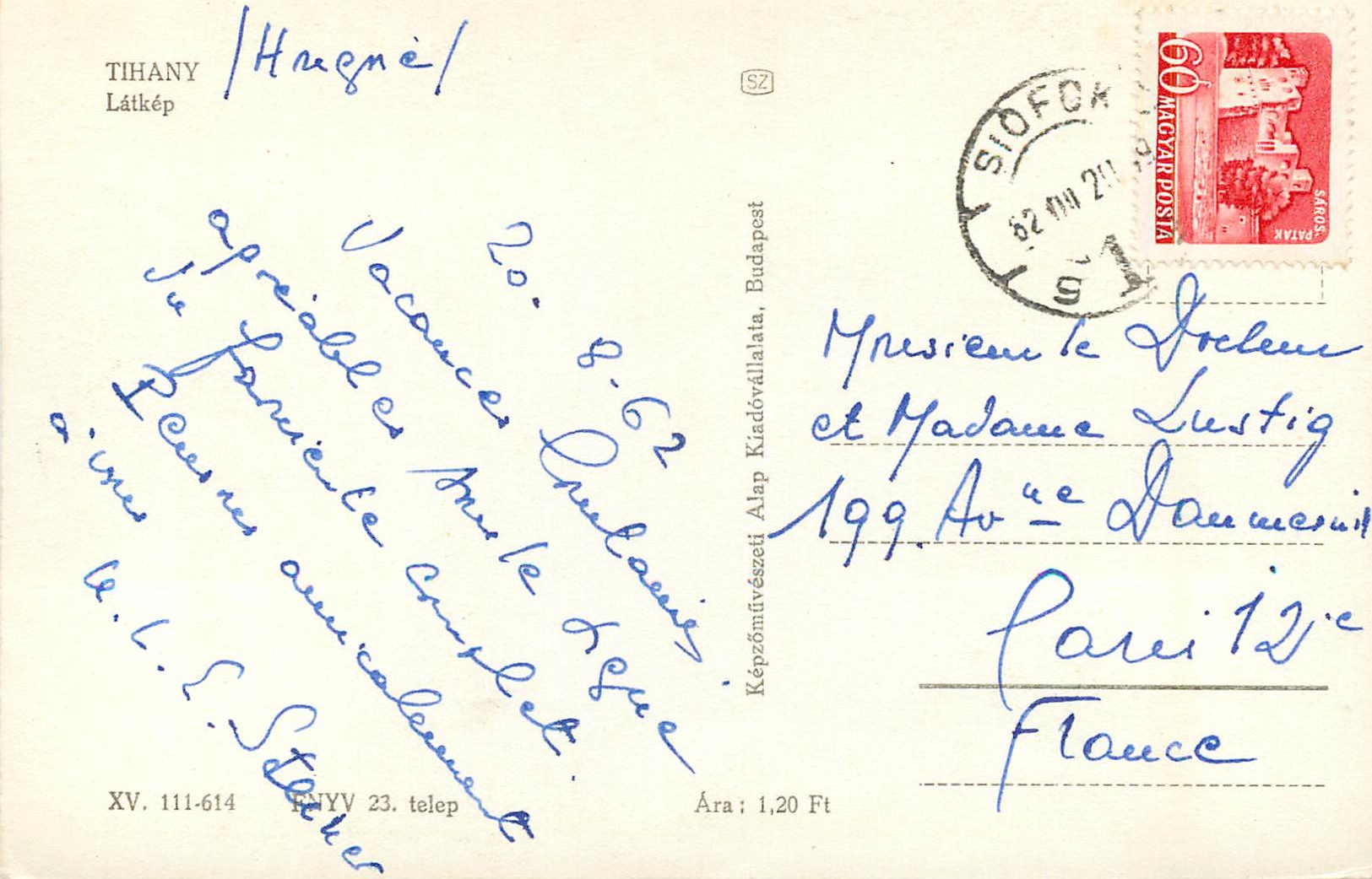 CPM Tihany — Verso