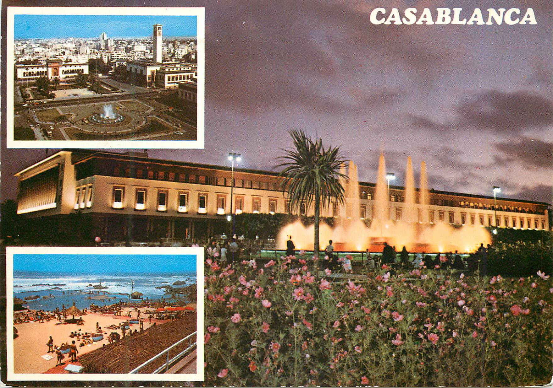 Casablanca — Fontaine Lumineuse et Musicale — Place des Nations-Unies — Photo ITTAH n°83