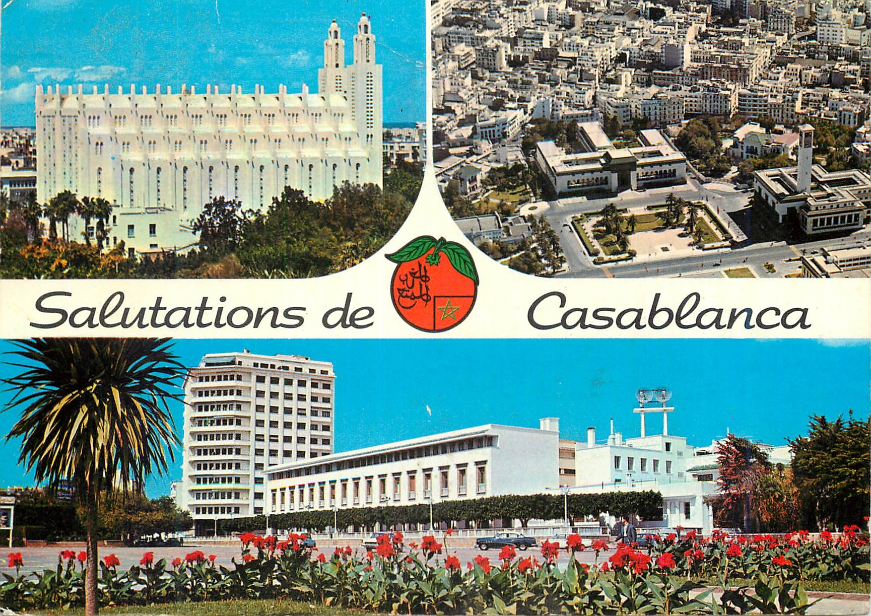 Casablanca — vue aérienne et bâtiments — éd. Maroc Plaisir n°11