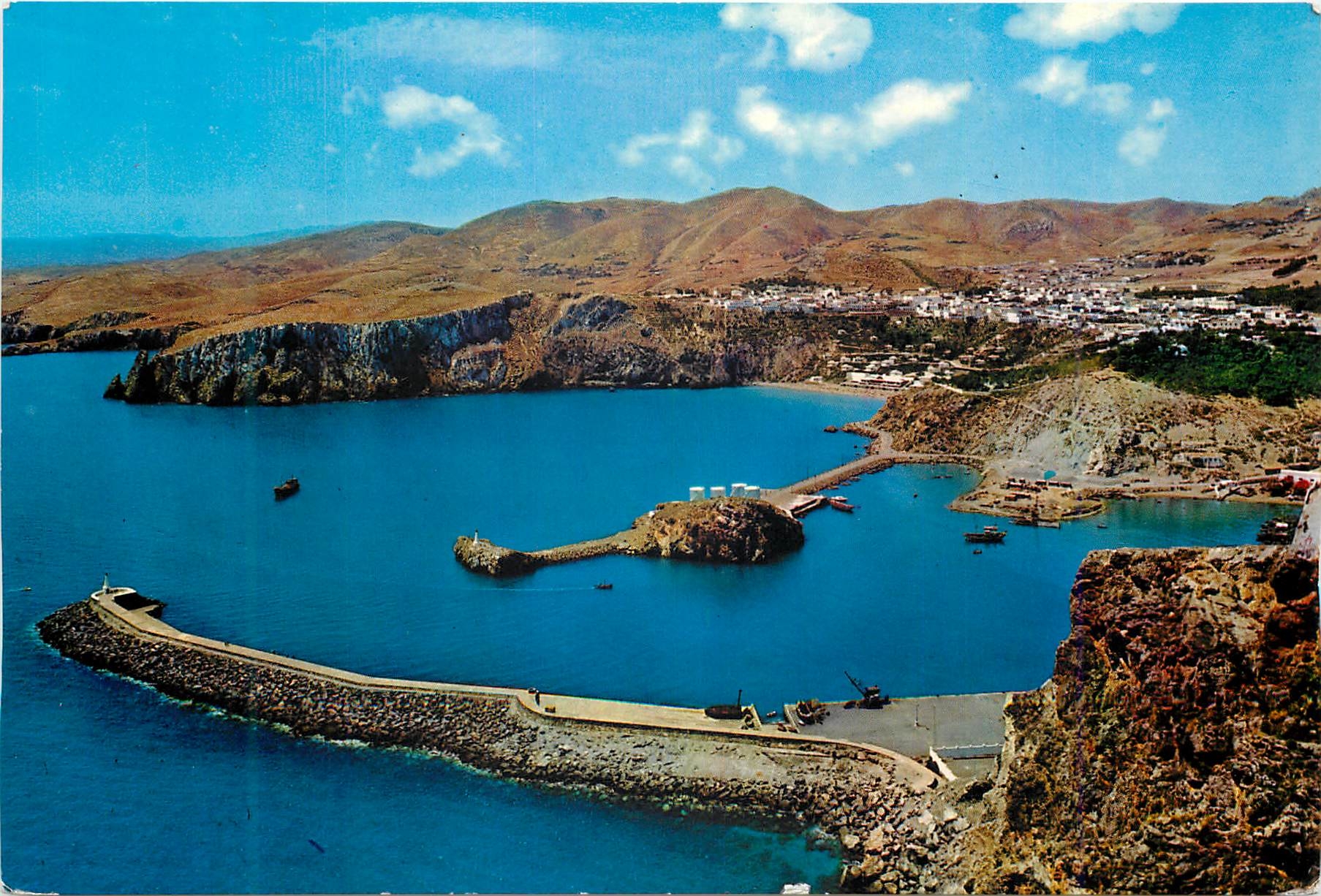 CPM El hoceima vues du port et ville