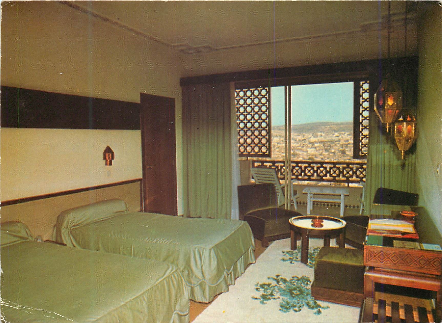 CPM Royaume maroc chaine hoteliere de l'office national des chemins de fer hotel palais jamai fez 