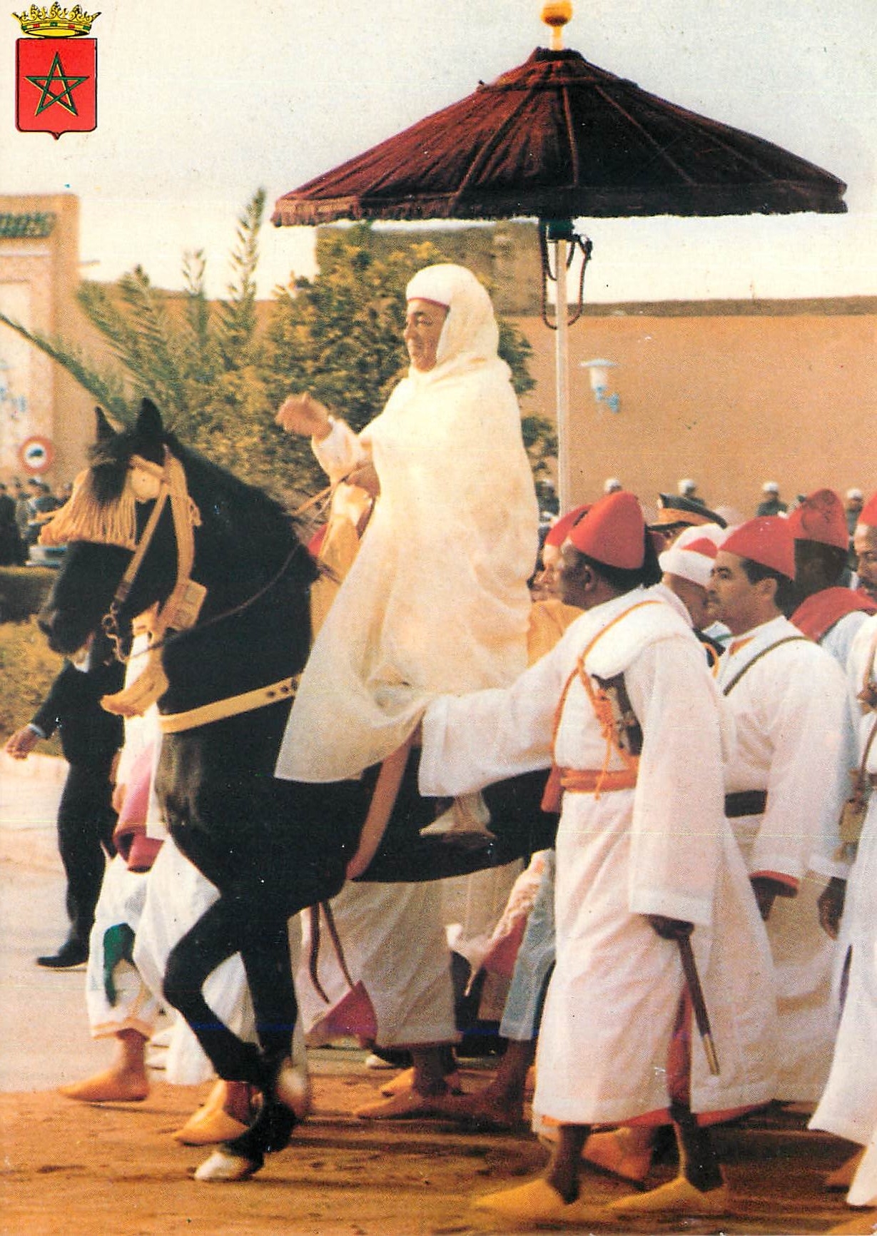 CPM SM le rou hassan II (ceremonie d'allegeance)