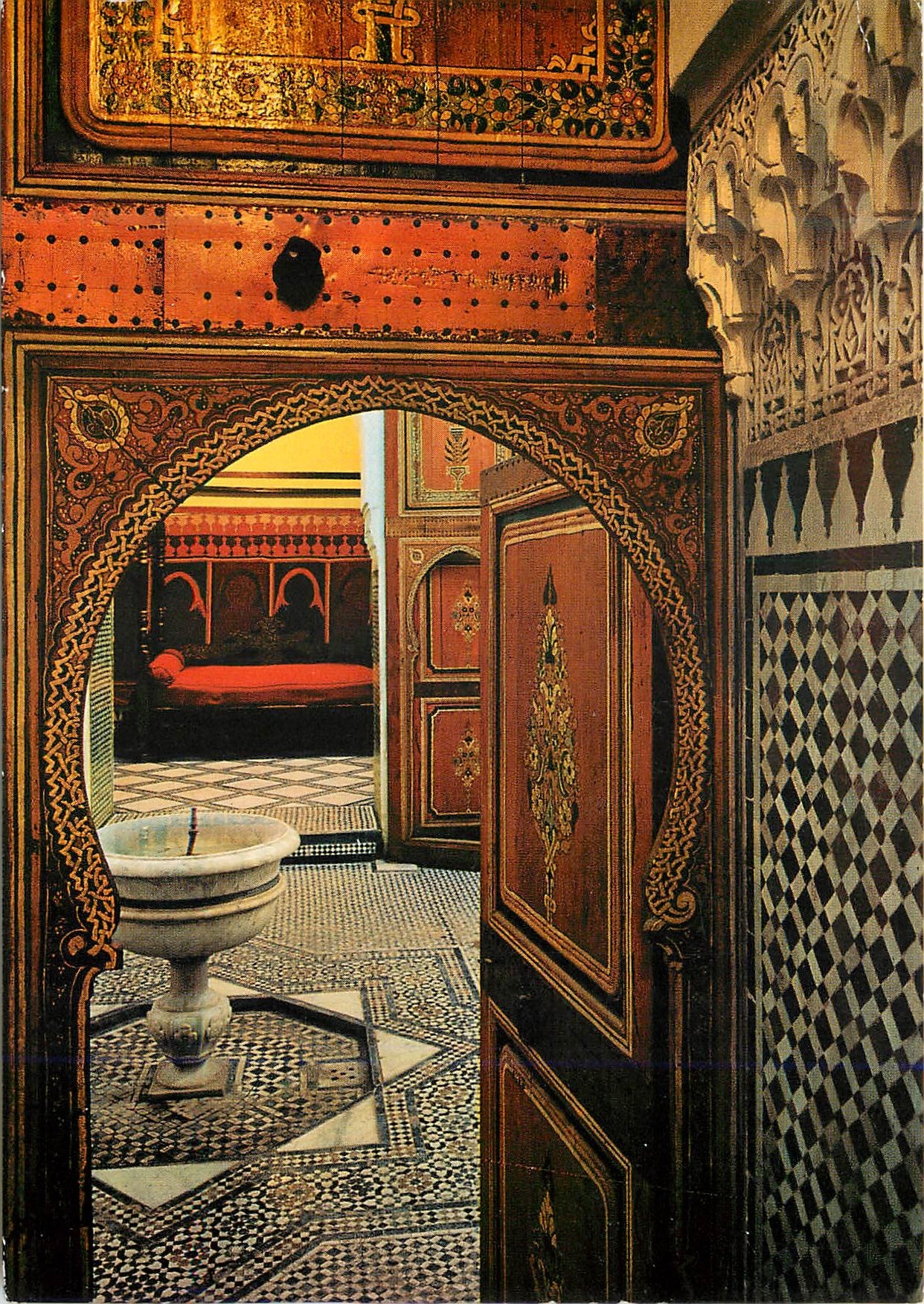 CPM Marrakech palais de la bahia appartement de la favorite