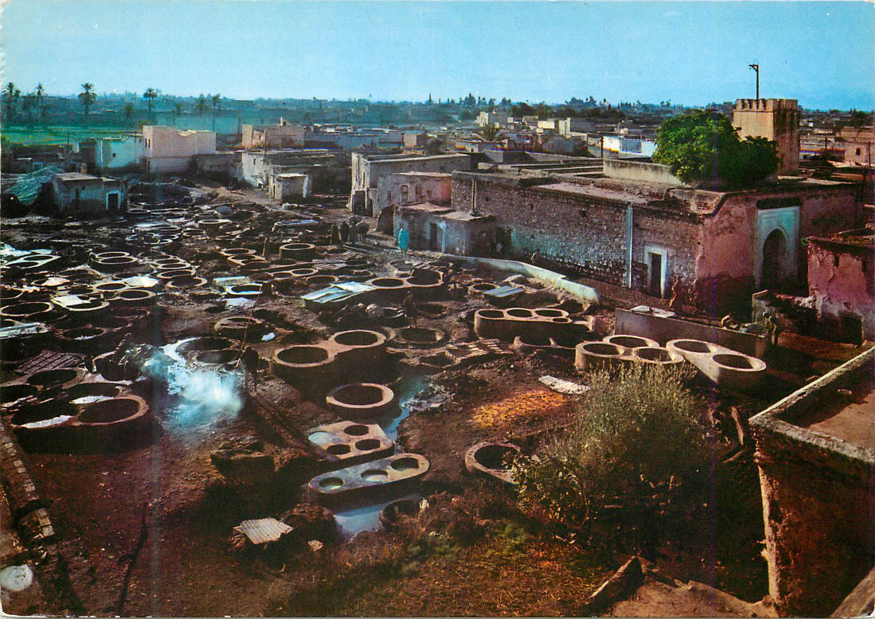 CPM Marrakech (maroc) tintoreros