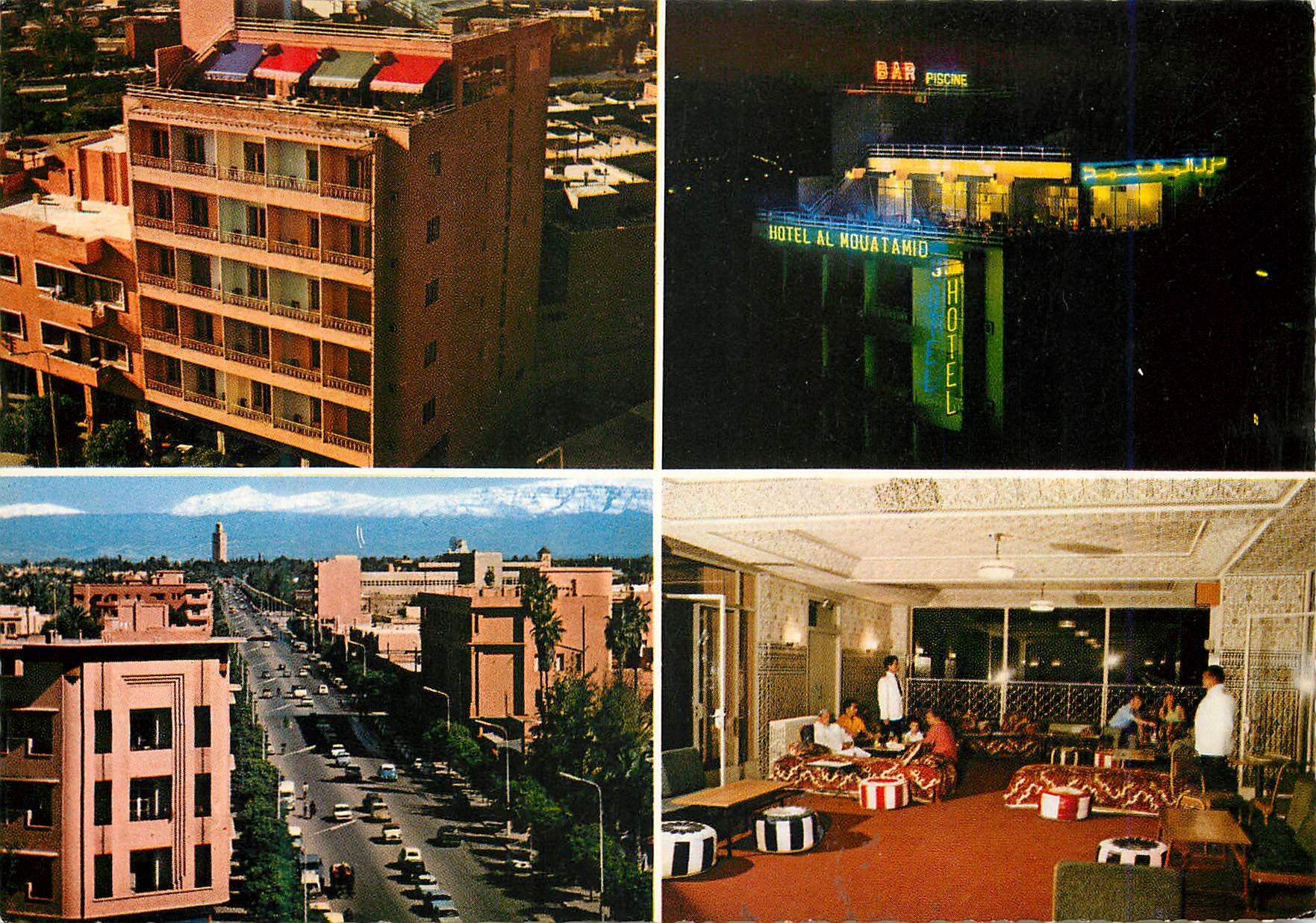 CPM Marrakech gueliz le maroc pittoresque hotel el mouaiamid Avenue Mohammed V