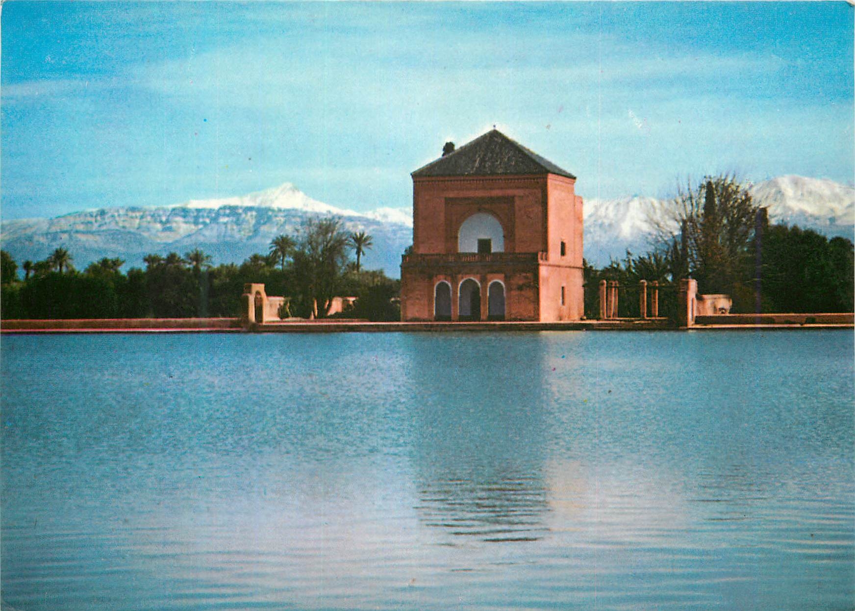 CPM Marrakech le pavillon et bassin de la menara