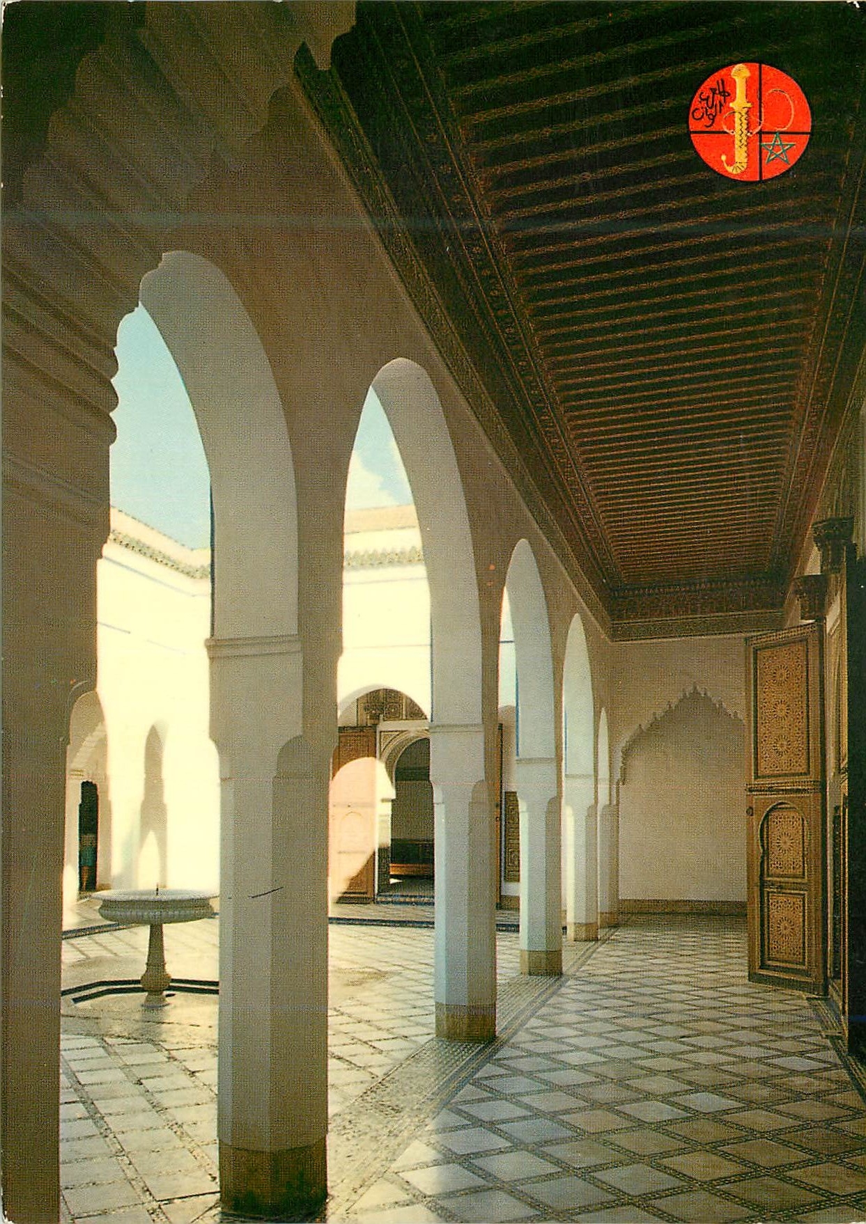 CPM Marrakech Palais de la Bahia Cour des appartements des 4 Femmes