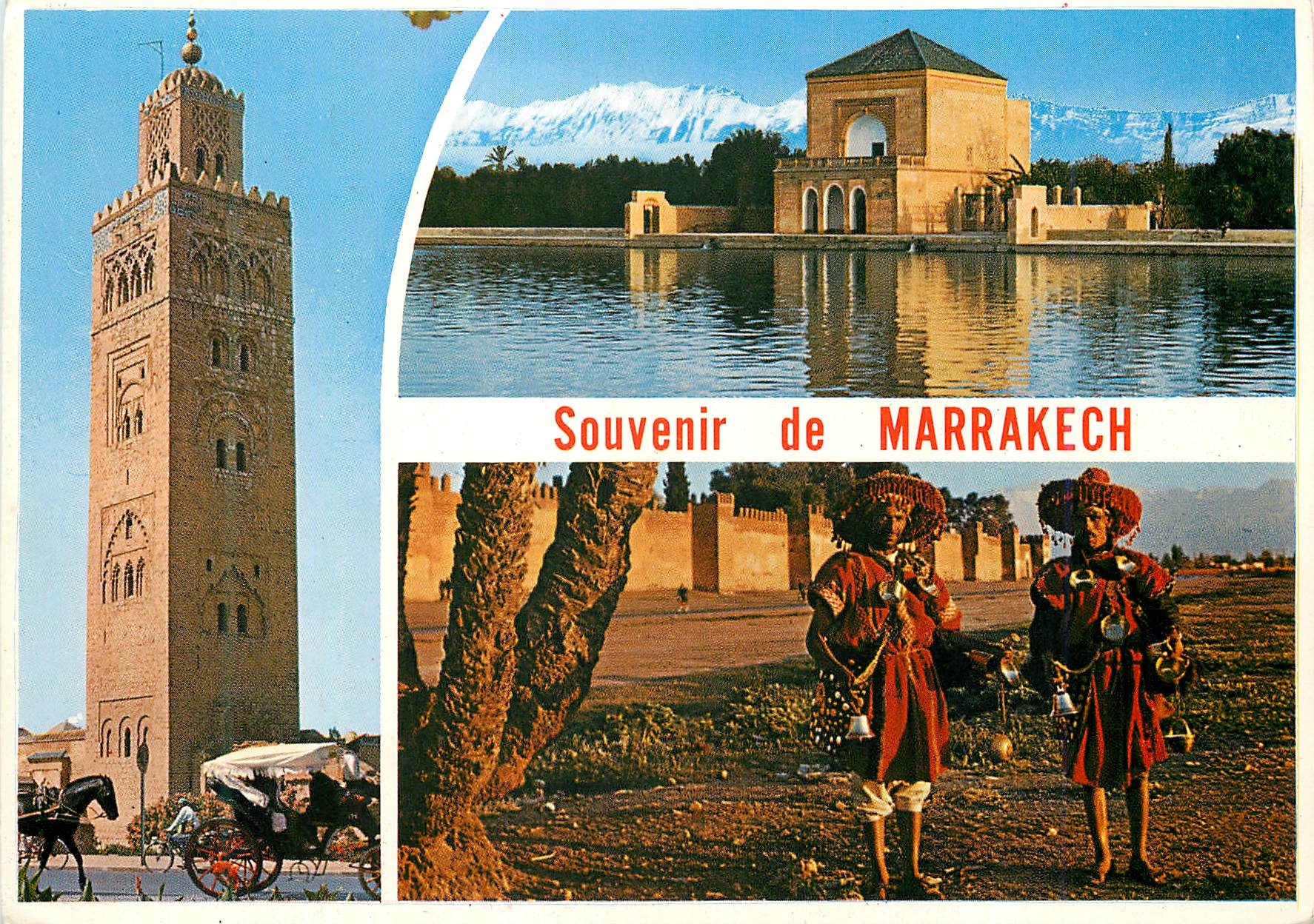 CPM Marrakech La Koutoubia Le Menara Porteur d'eau