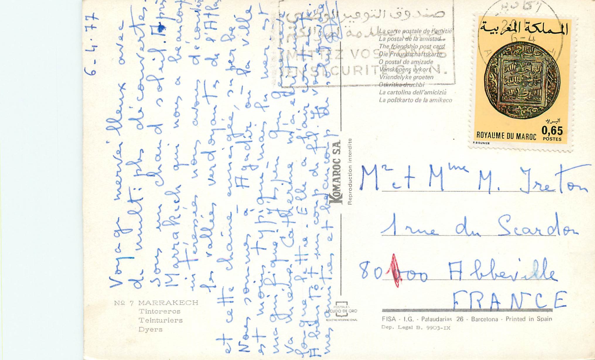 CPM Marrakech — Rückseite