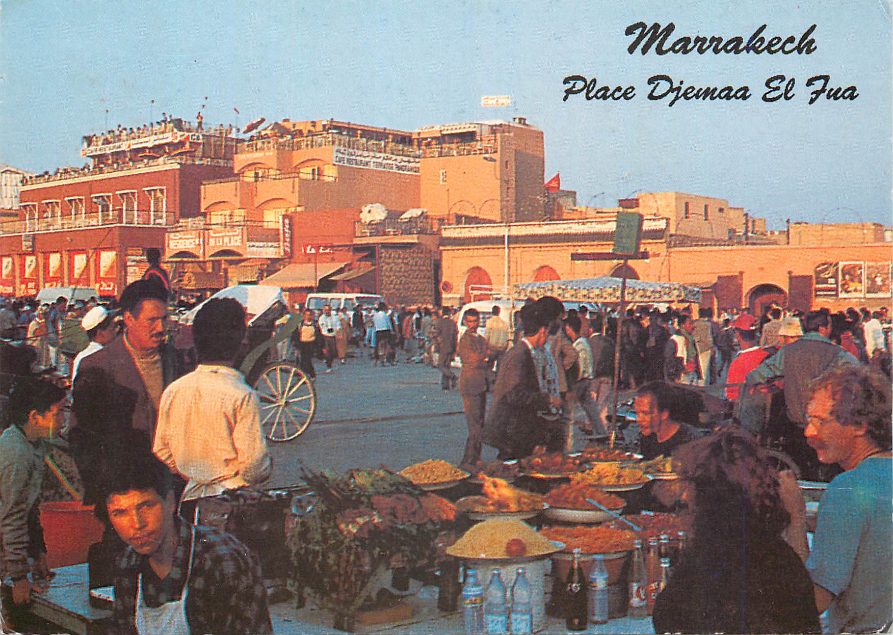 CPM Marrakech La Place D'jemaa El Fna et ses restaurants de plein air