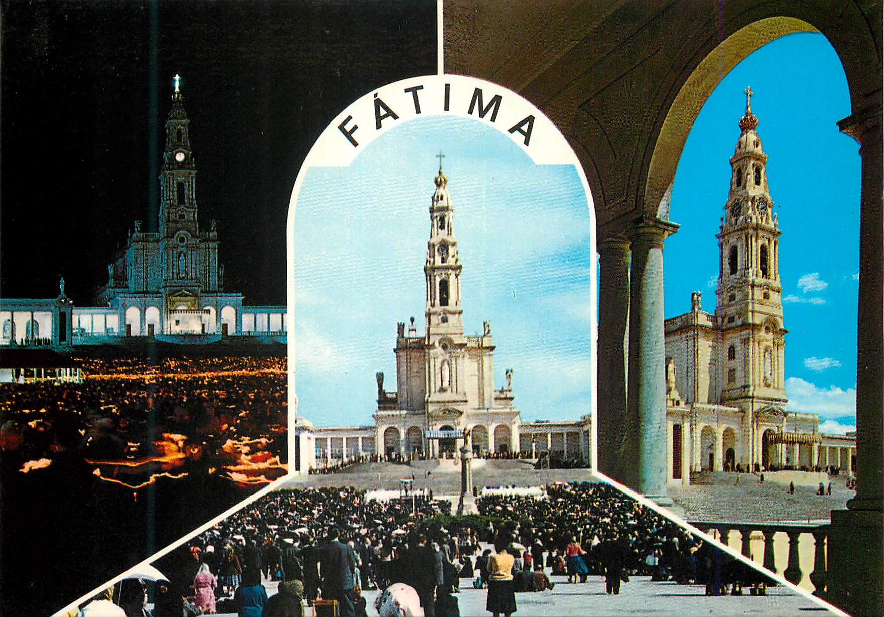 CPM Portugal Fatima La basilique et les arcades