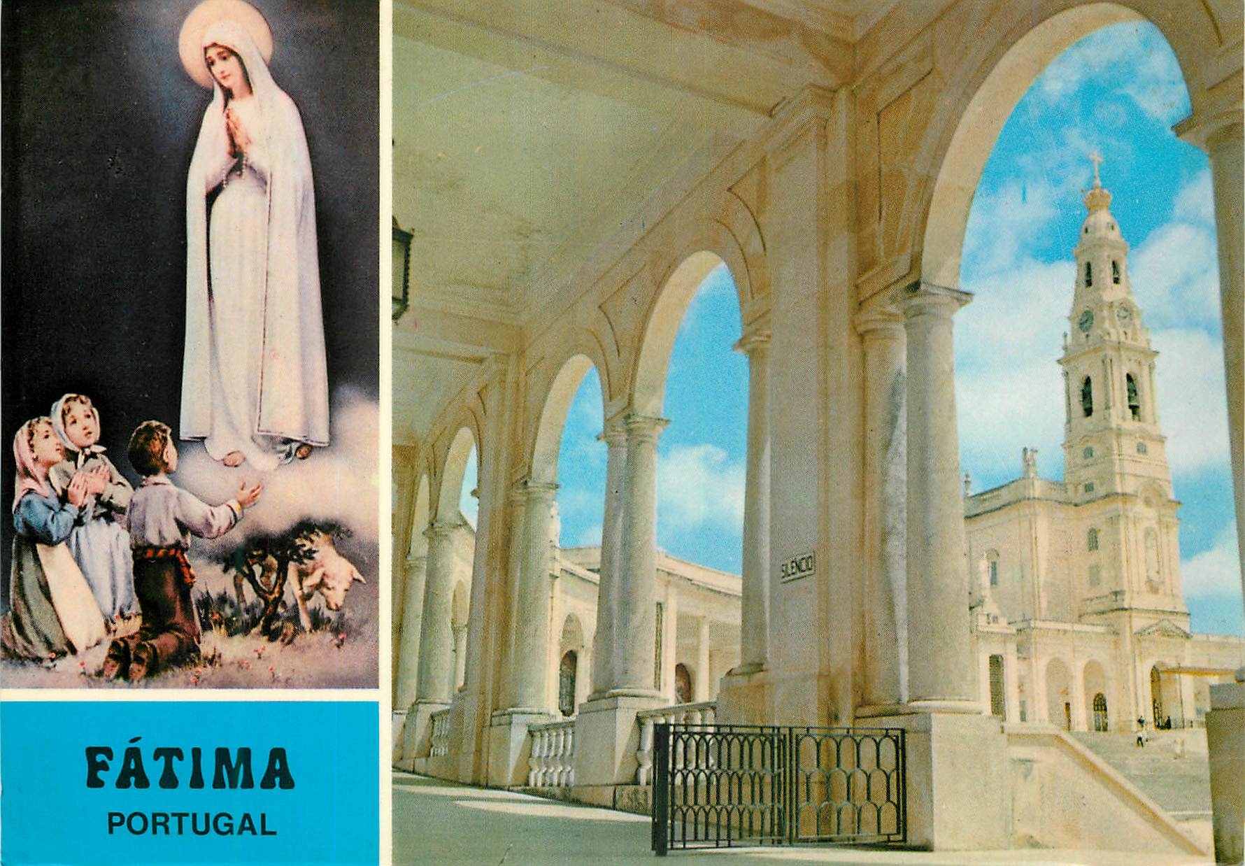 CPM Portugal Fatima Basilique et les colonnades