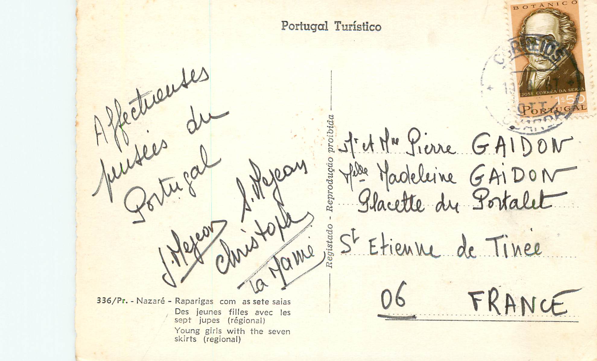 CPM Nazare Des Jeunes filles avec les sept jupes — Verso