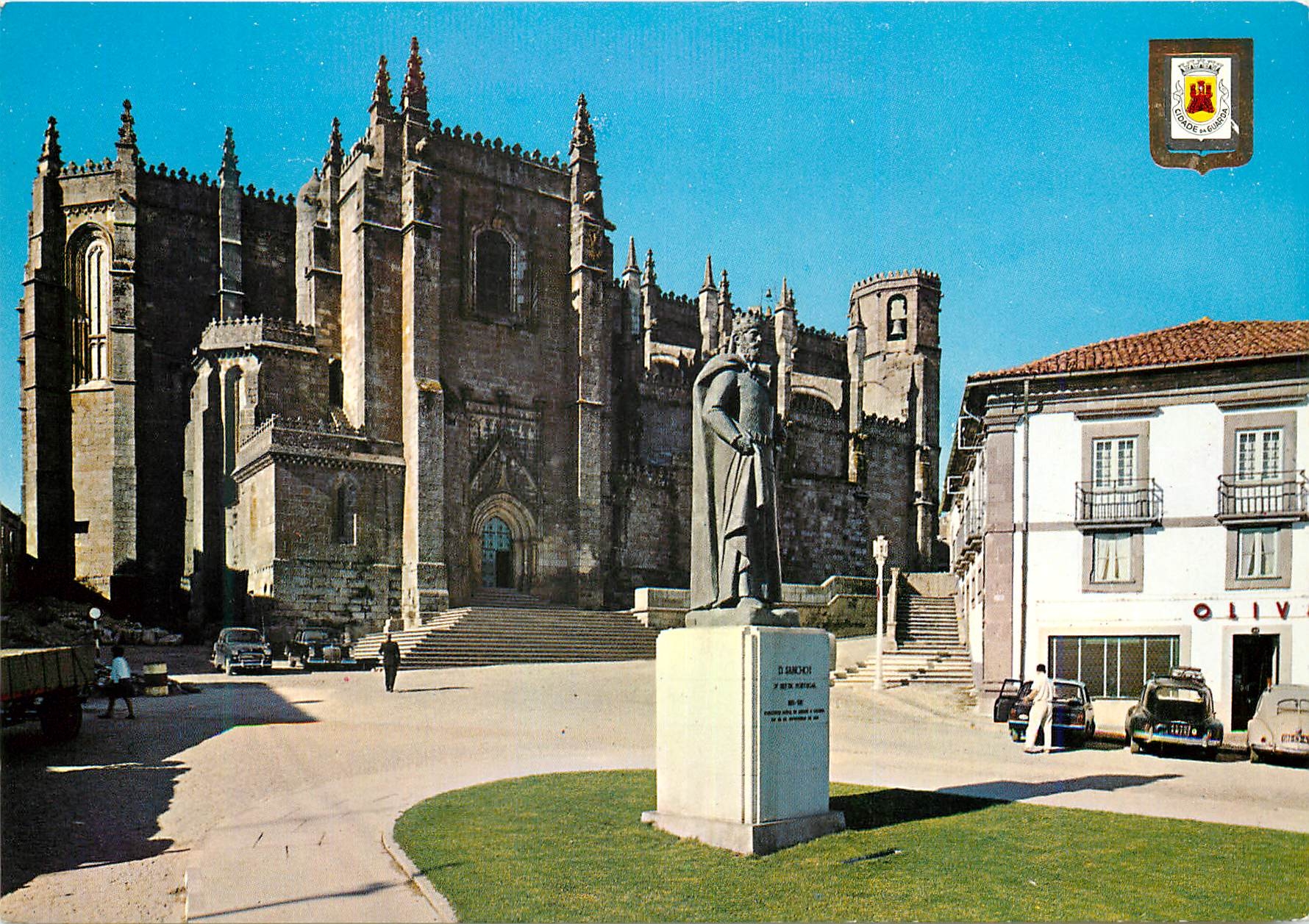 CPM Portugal Guarda Statue de Don Sancho I