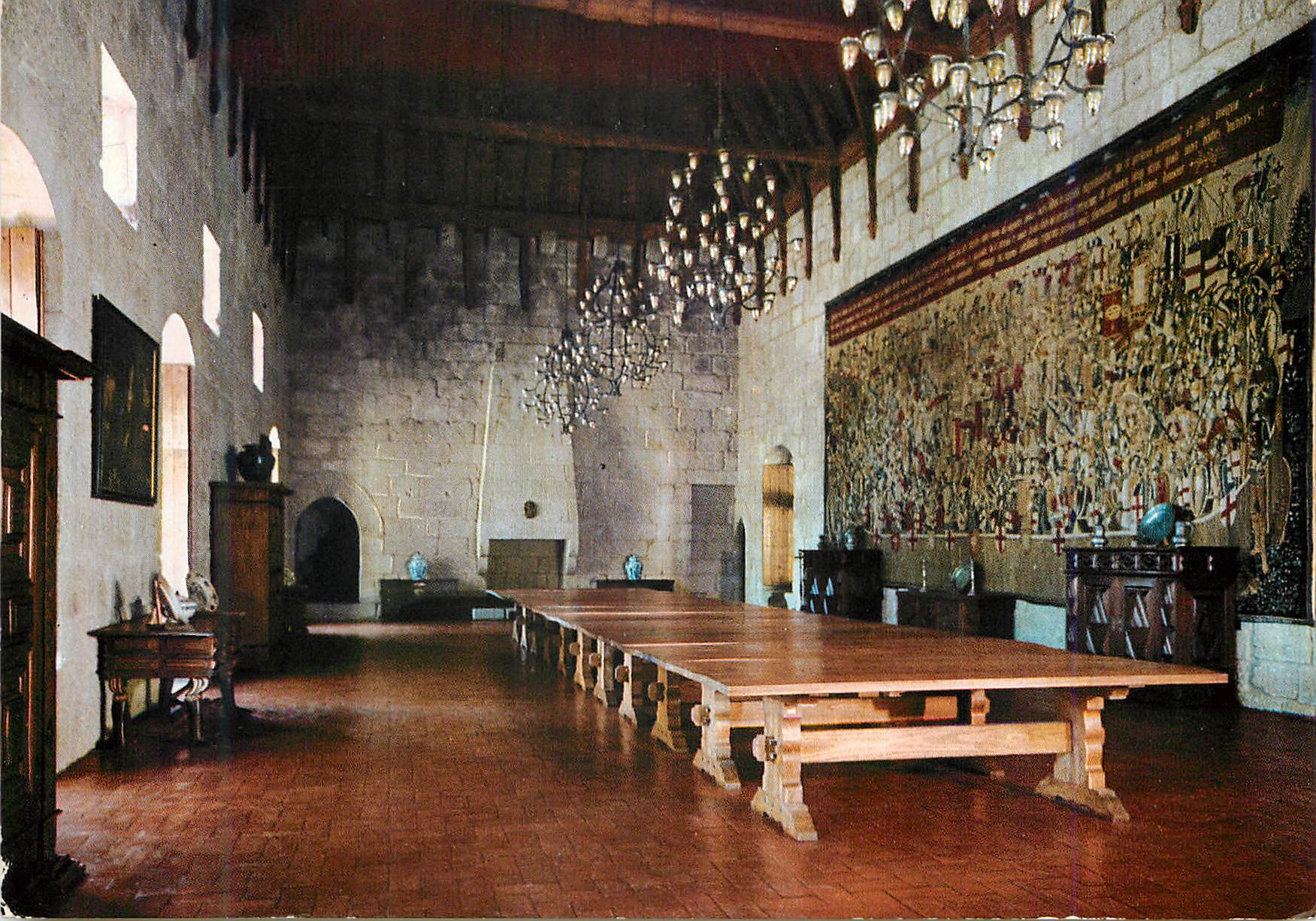 CPM Portugal Guimaraes Palais des Ducs Salon des banquets