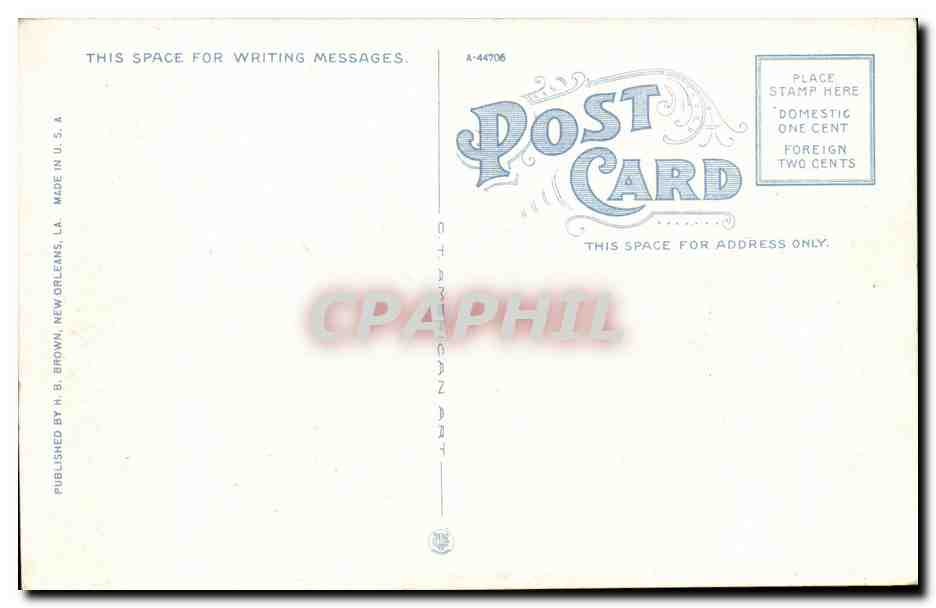 CPA Bateau Ship Unloading cotton from Mississippi River Steamboats New Orleans LA — Back