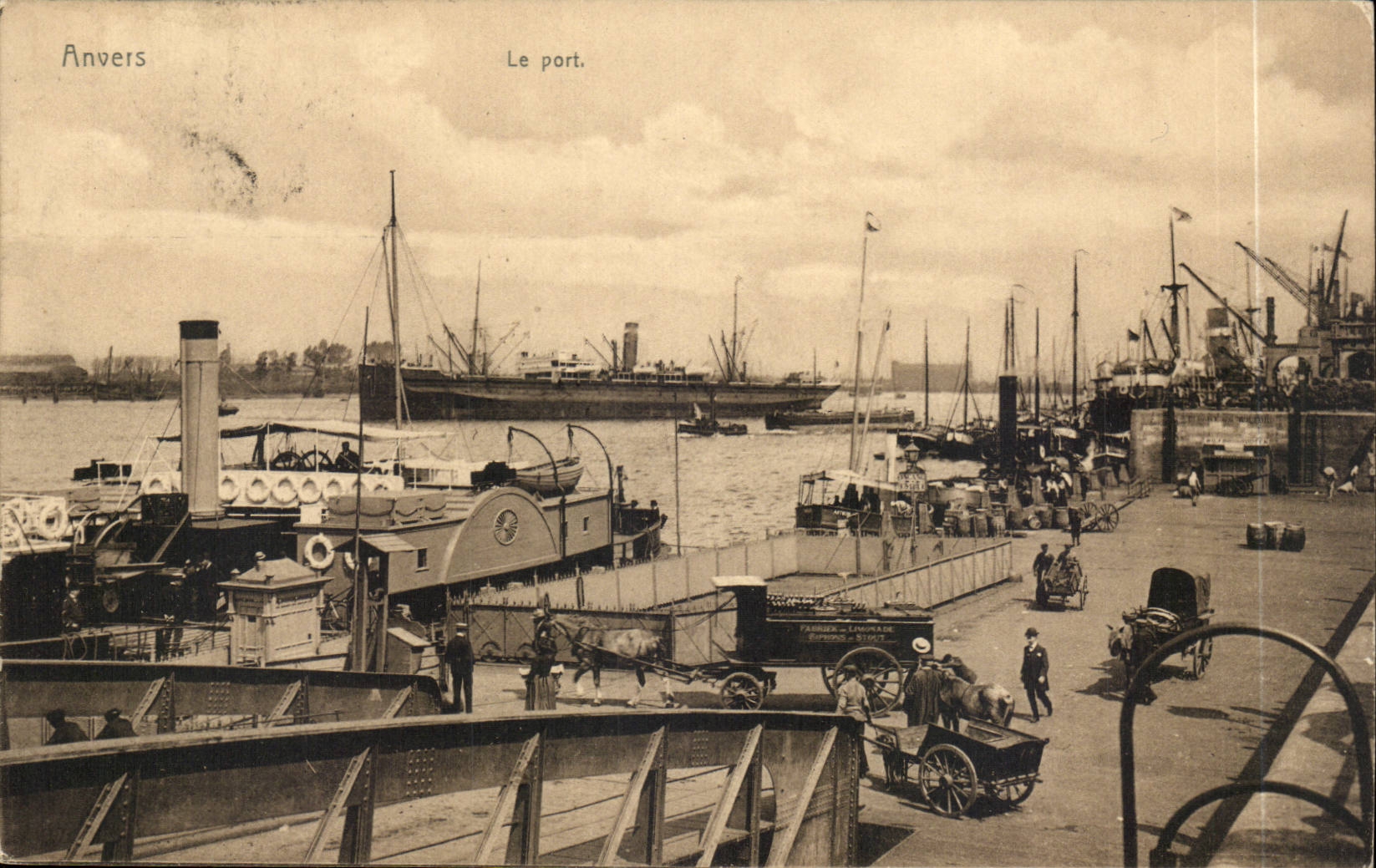 Anvers CPA Le port (bateau port ship)