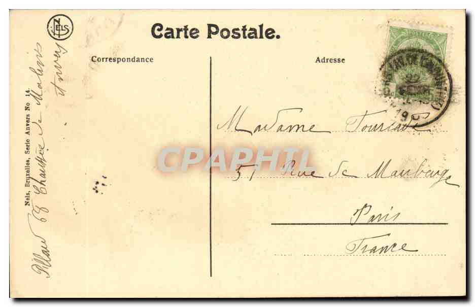 Anvers CPA Le port (bateau port ship) — Back