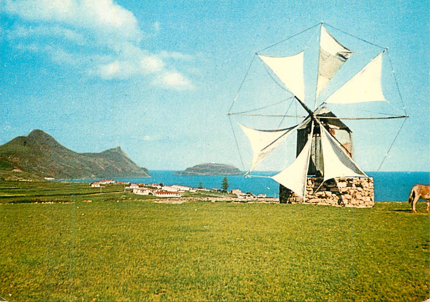 CPM Porto santo madeira un moulin a vent