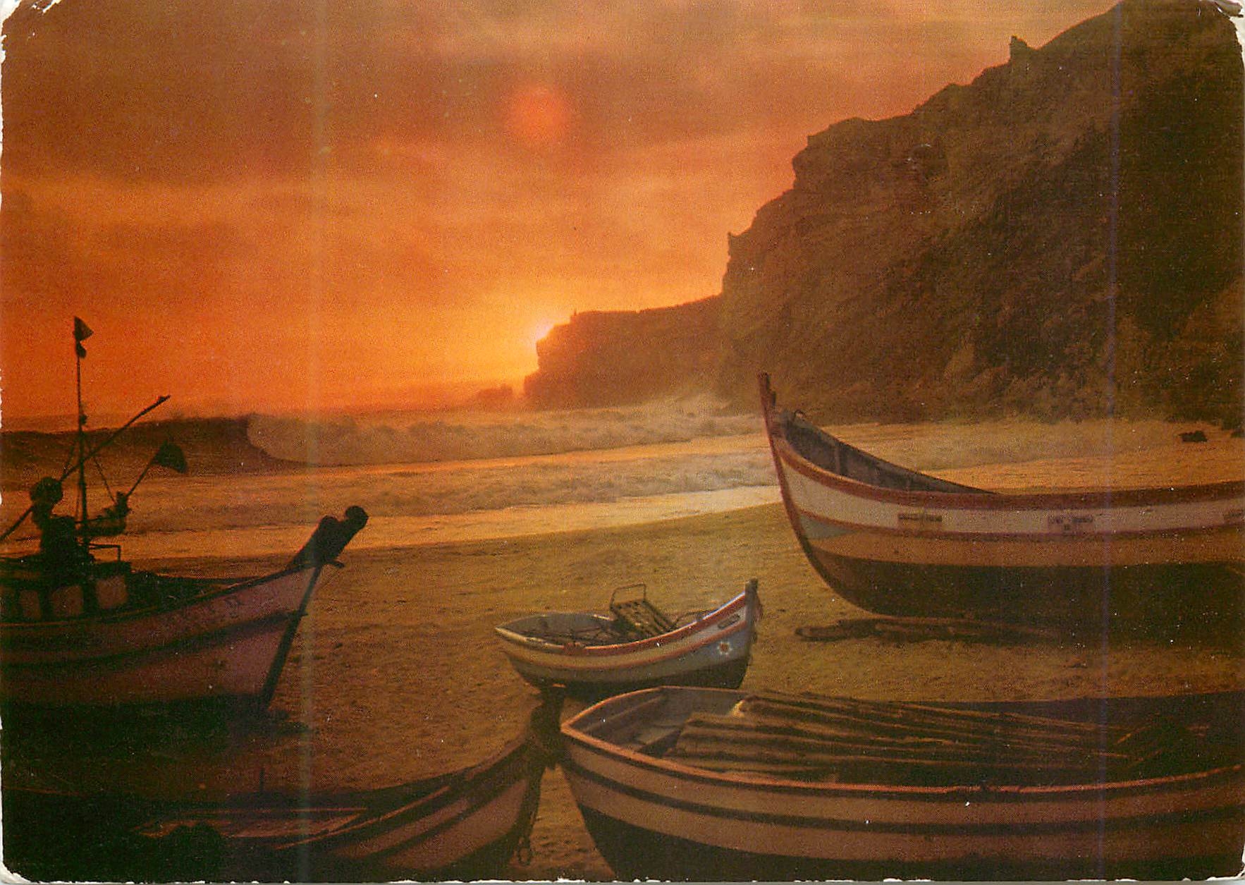 Pórtugues — Coucher du Soleil — Nazaré (Portugal) — Collection Dúlia, n° 483