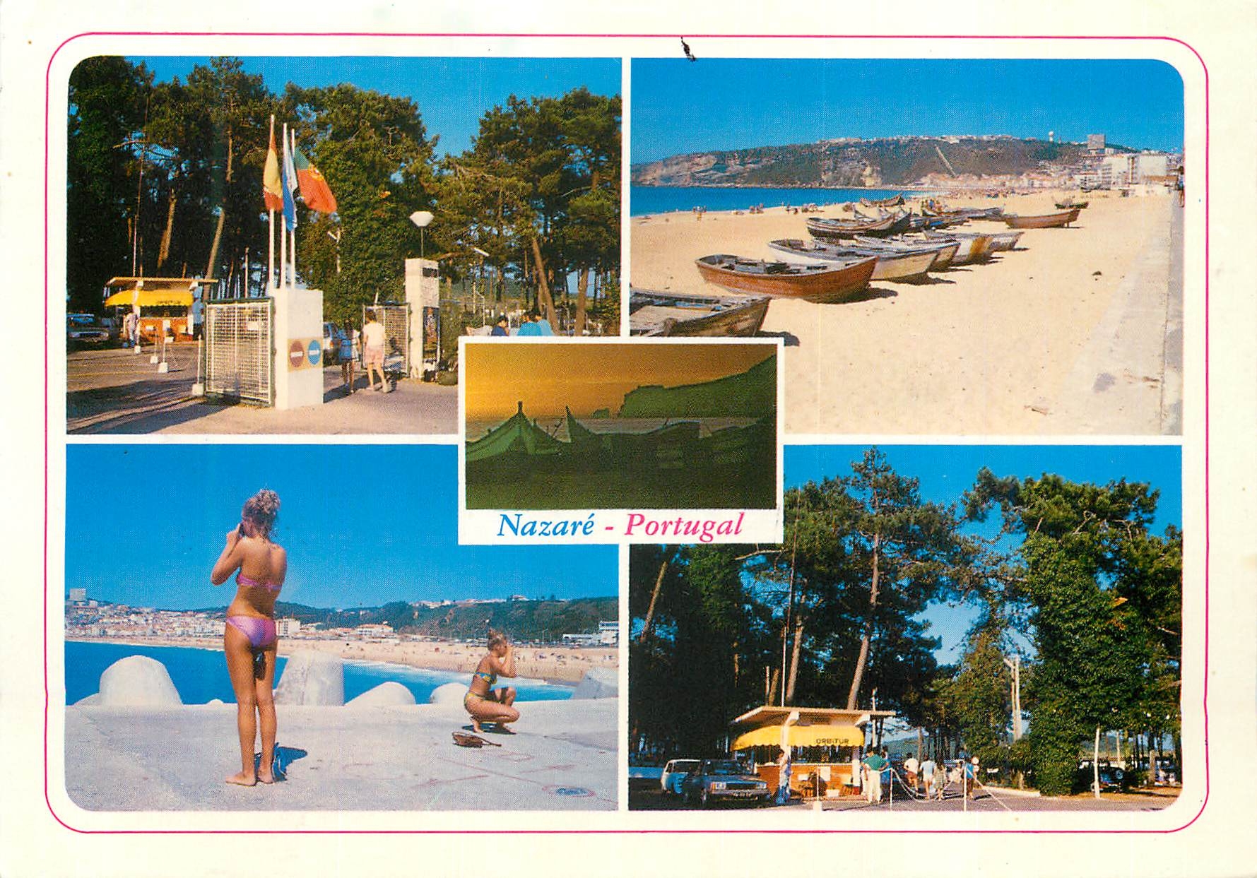 CPM 3634 nazare portugal parc de camping orbitur