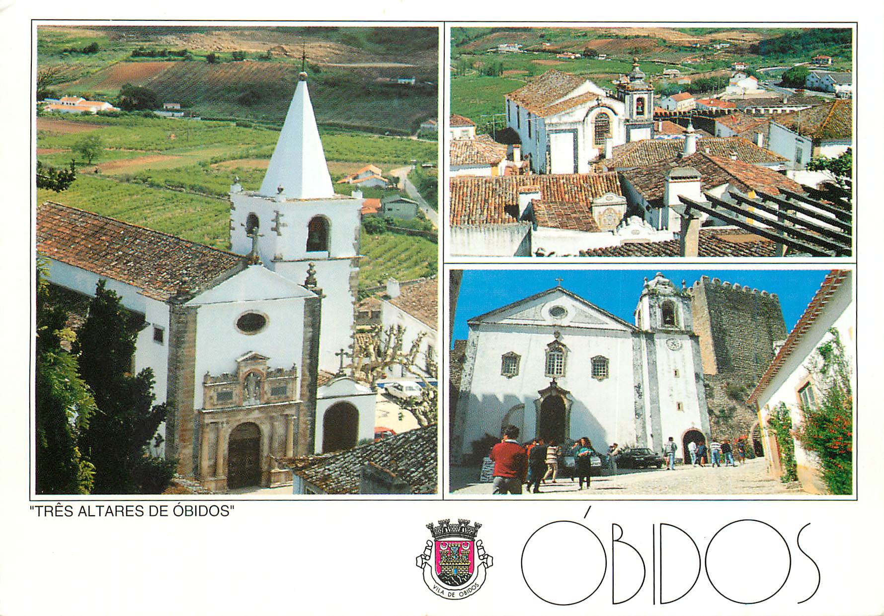 CPM Obidos igreja de santa maria portugal