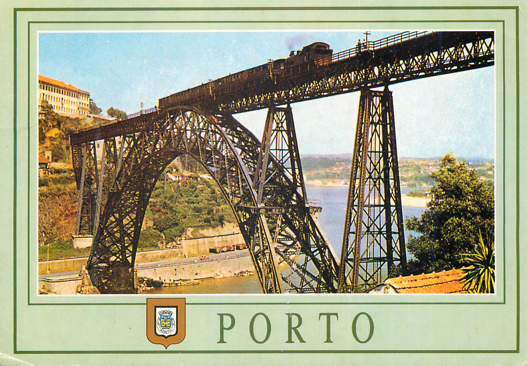 CPM N 3 porto portugal pont d maria pia Train