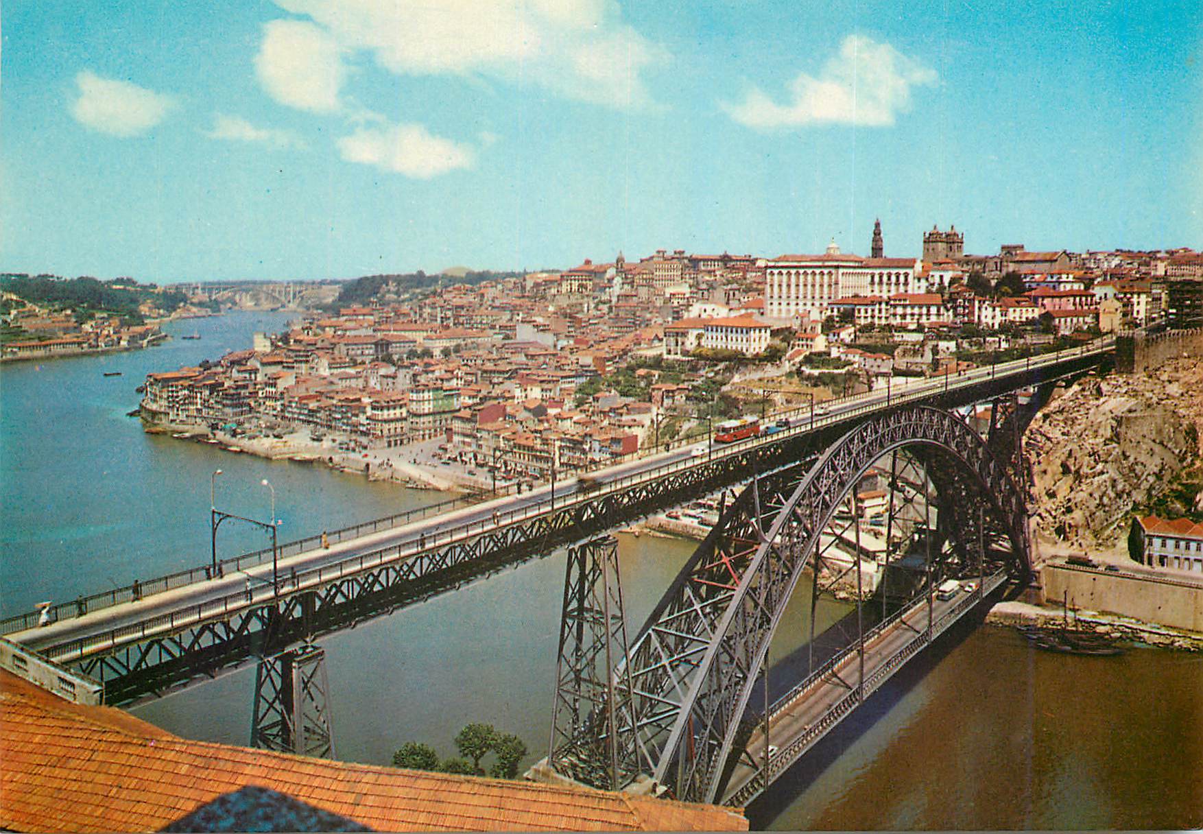 CPM N 4 porto portugal pont de don luis et vue partielle