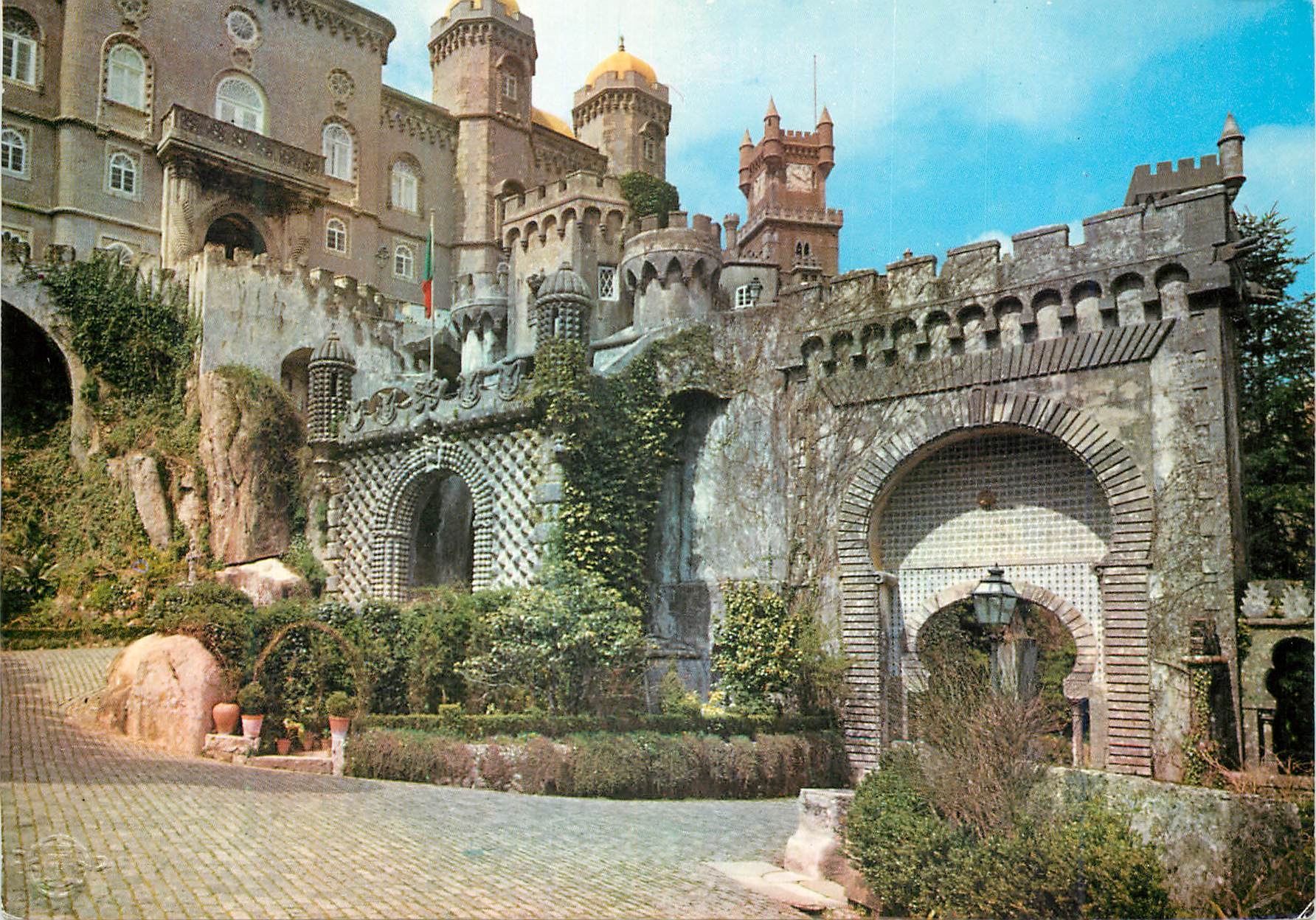 CPM 33 sintra portugal palacio nacional de pena porte arabe