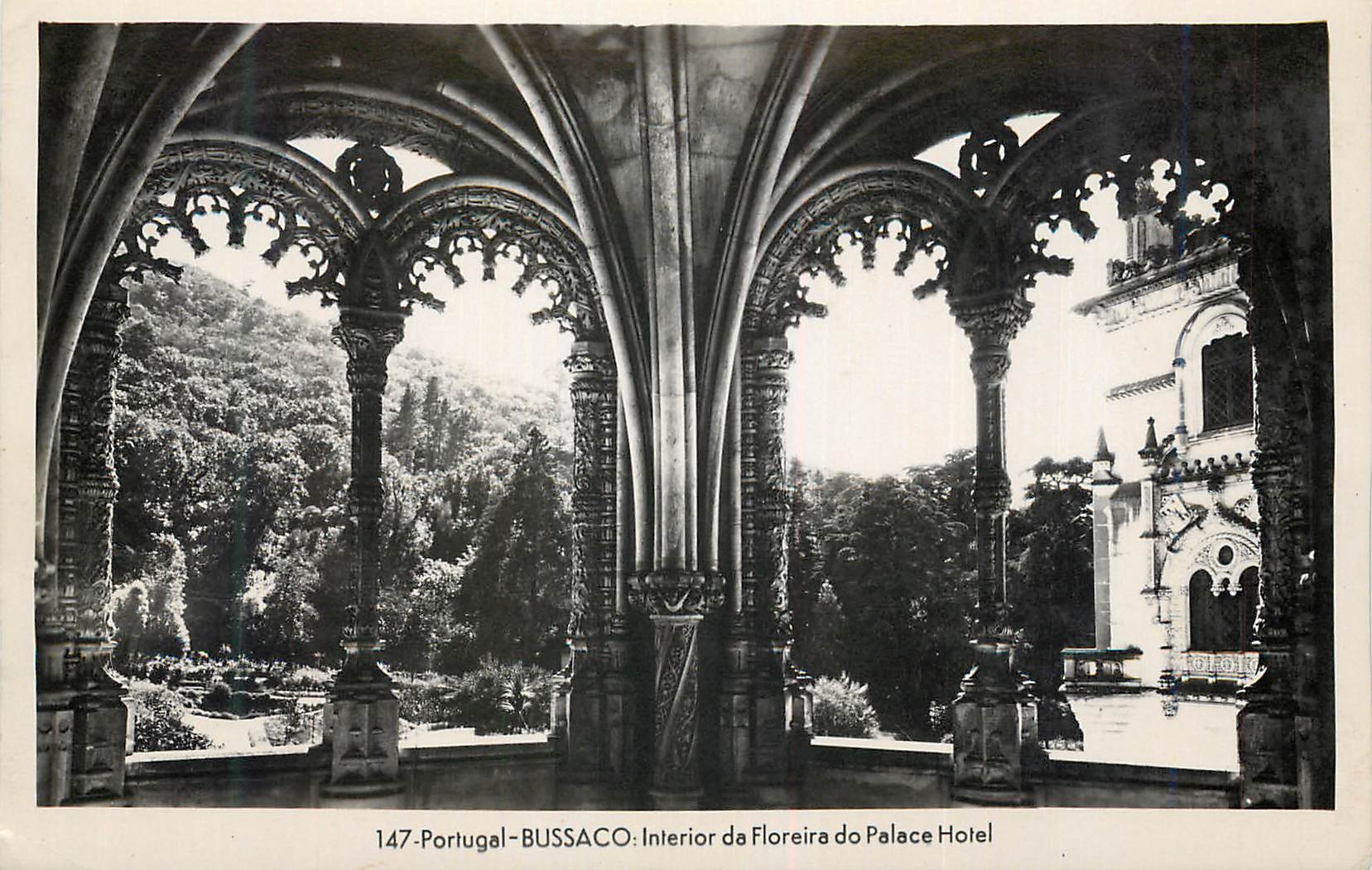 CPM 147 portugal bussaco interior da floreira do palace hotel