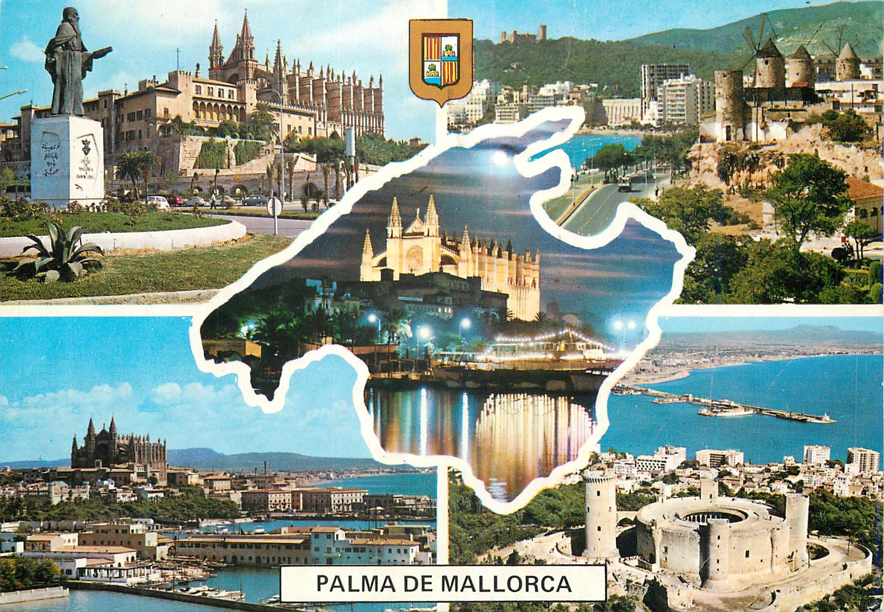 CPM N 2465 palma de mallorca cathedrale et chateau de bellver