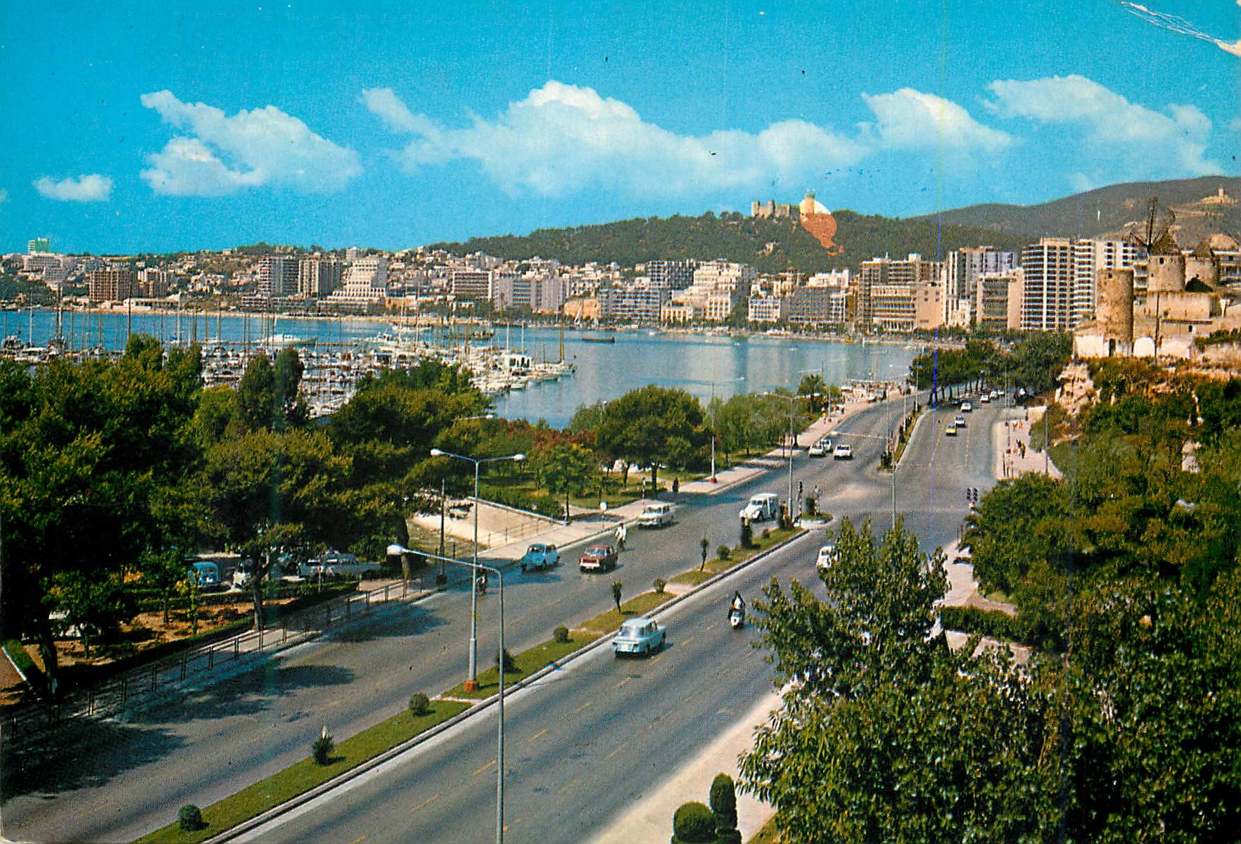 CPM Palma de mallorca n 1054 detaille paseo maritimo