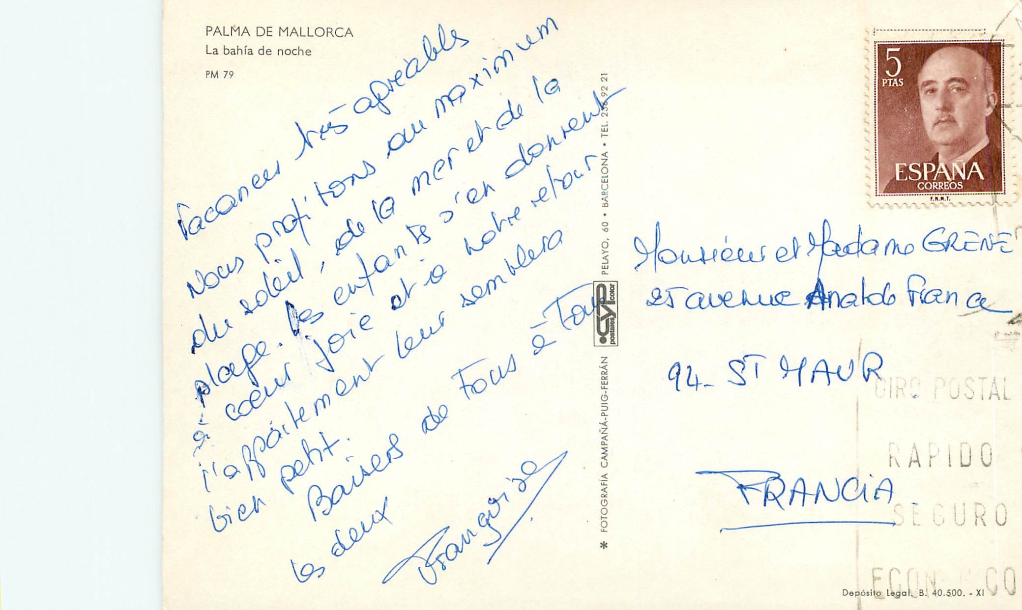 CPM Palma de mallorca la bahis de noche — Rückseite