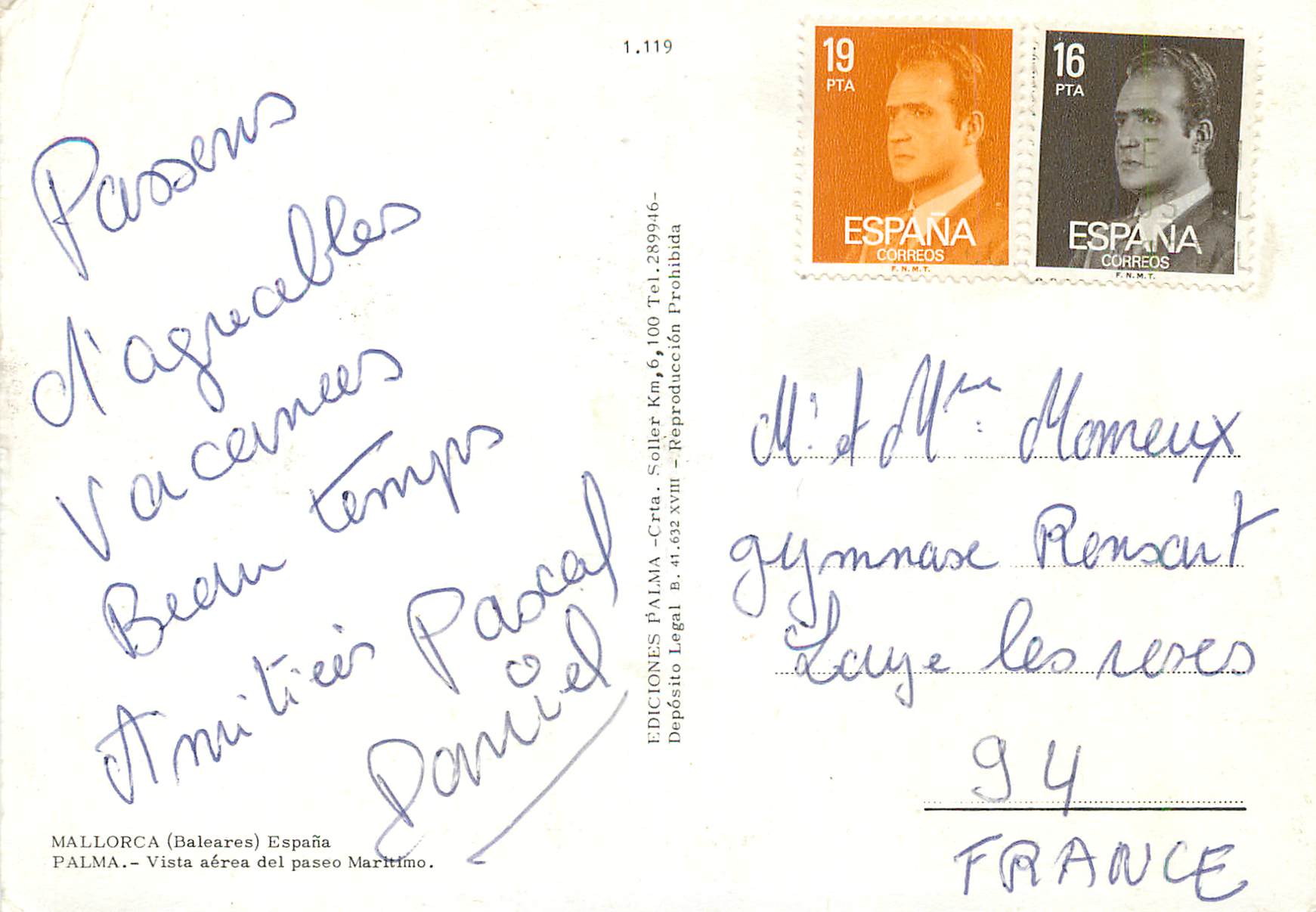 CPM Palma de mallorca — Rückseite
