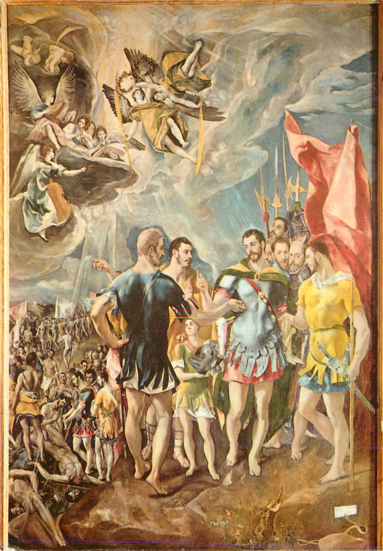 CPM 928 el escorial monastere salles capitulaires matyre de saint maurice et la region tebeu