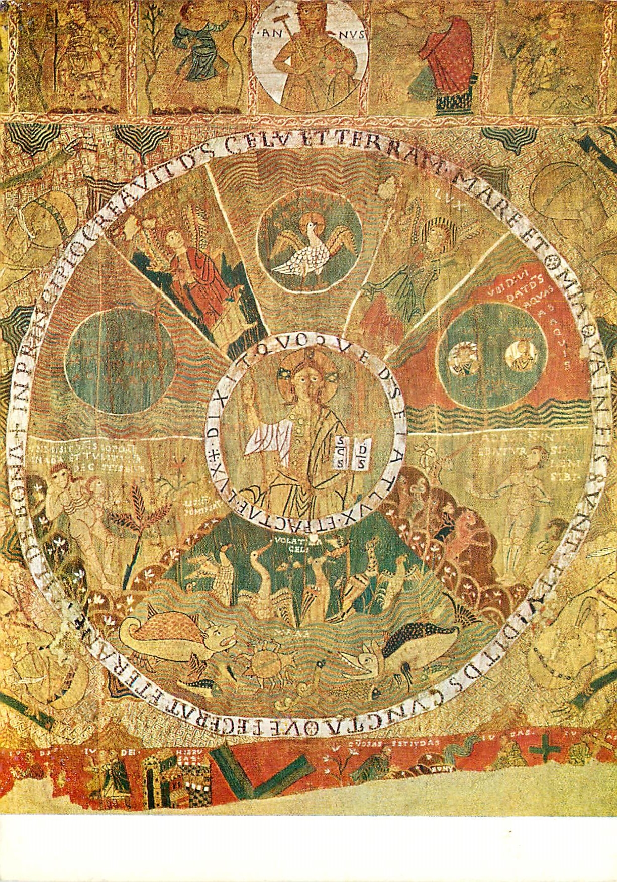 CPM 59 tapis del genesl(segle xi) les sept jours de la creation