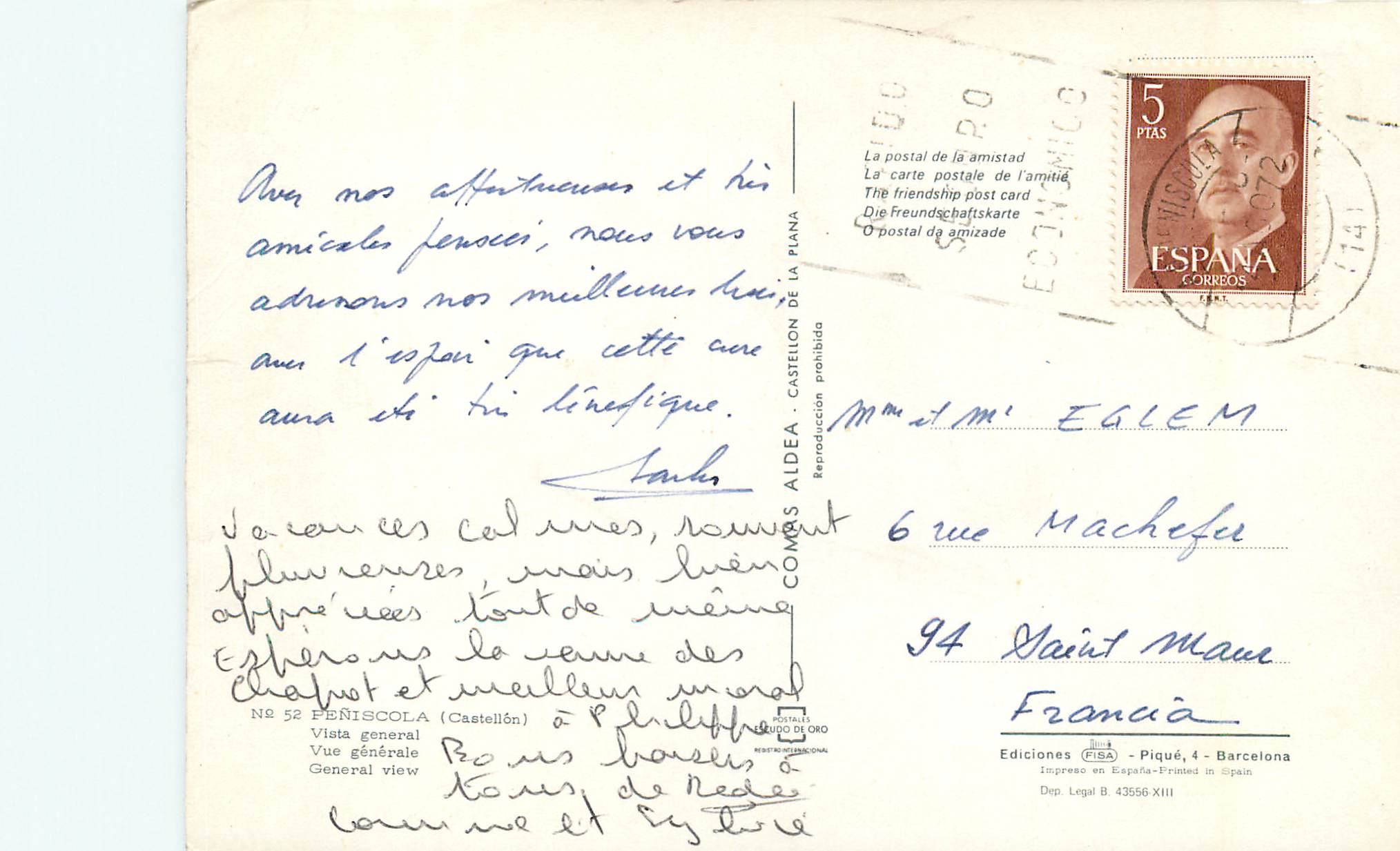 CPM Peniscola — Rückseite