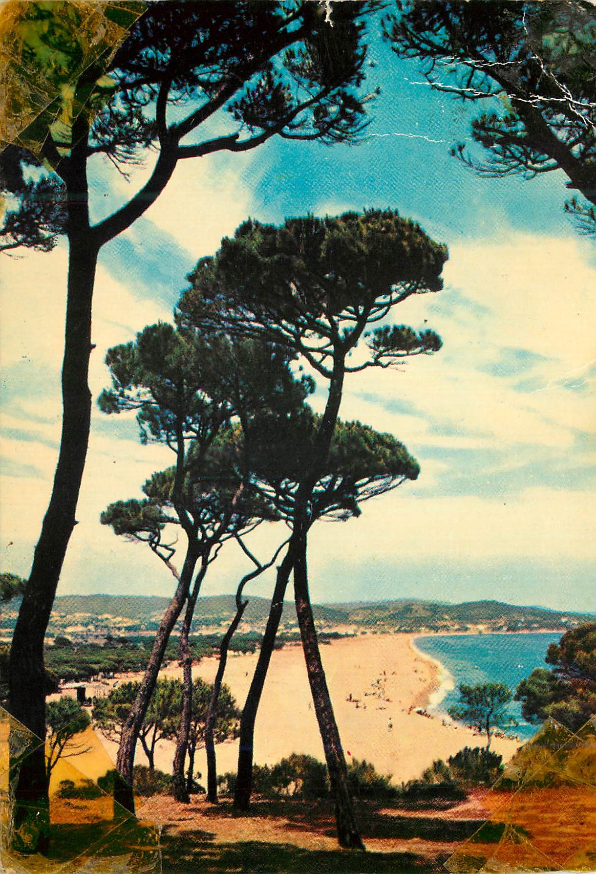 CPM Playa de aro(costa brava) pinede au fond la plage